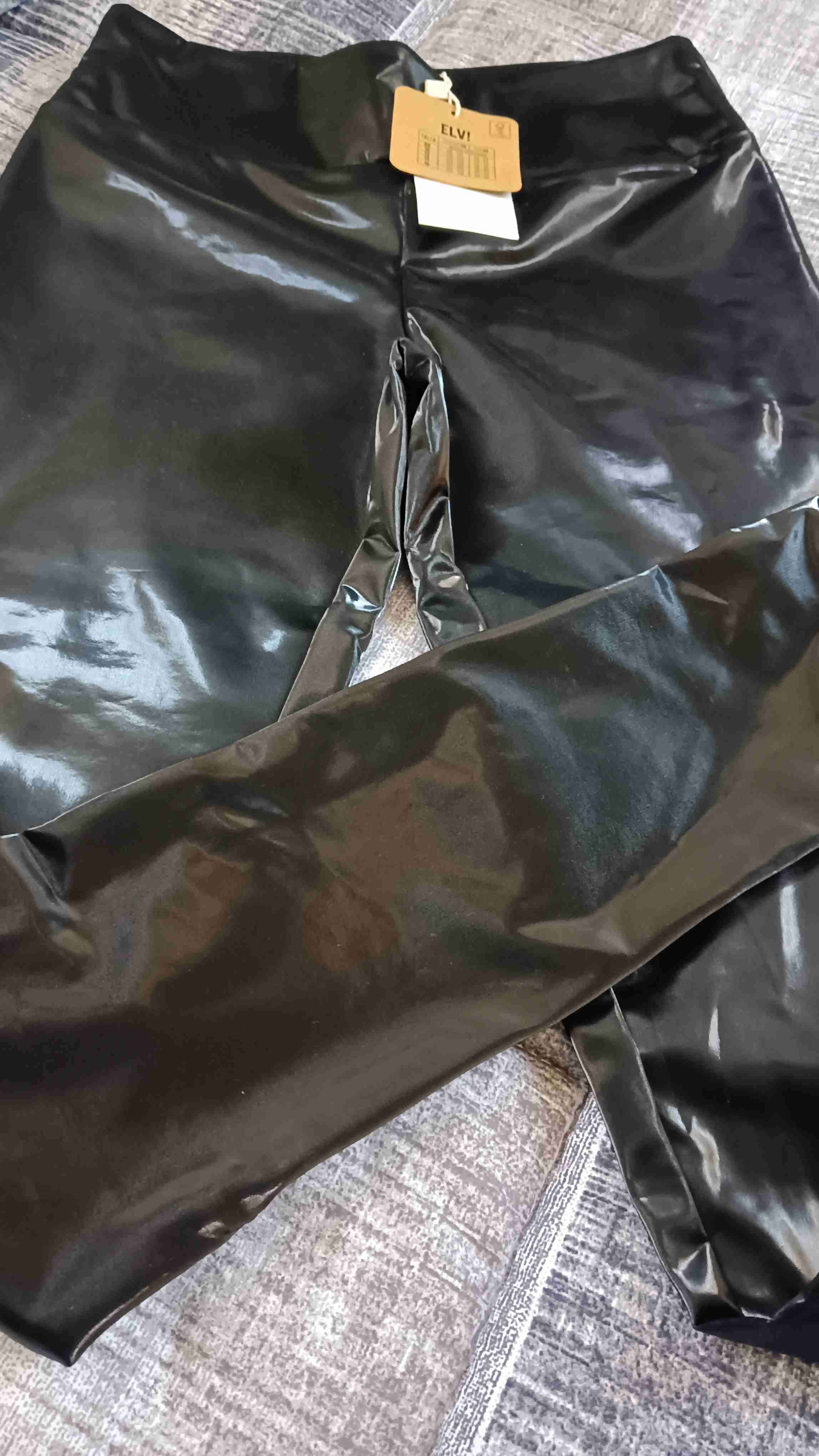 Leggings negros de latex - 2