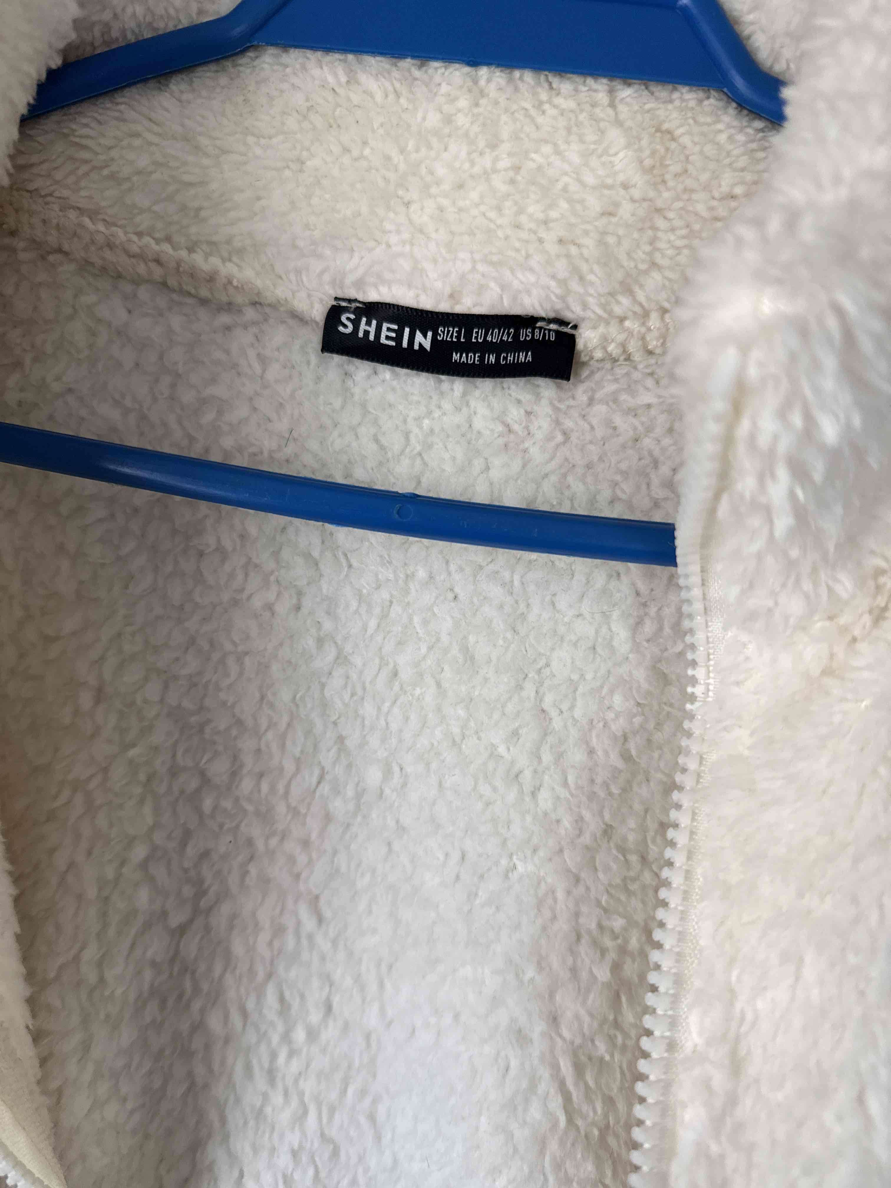 Chaqueta polar blanca con cierre - miniatura 3