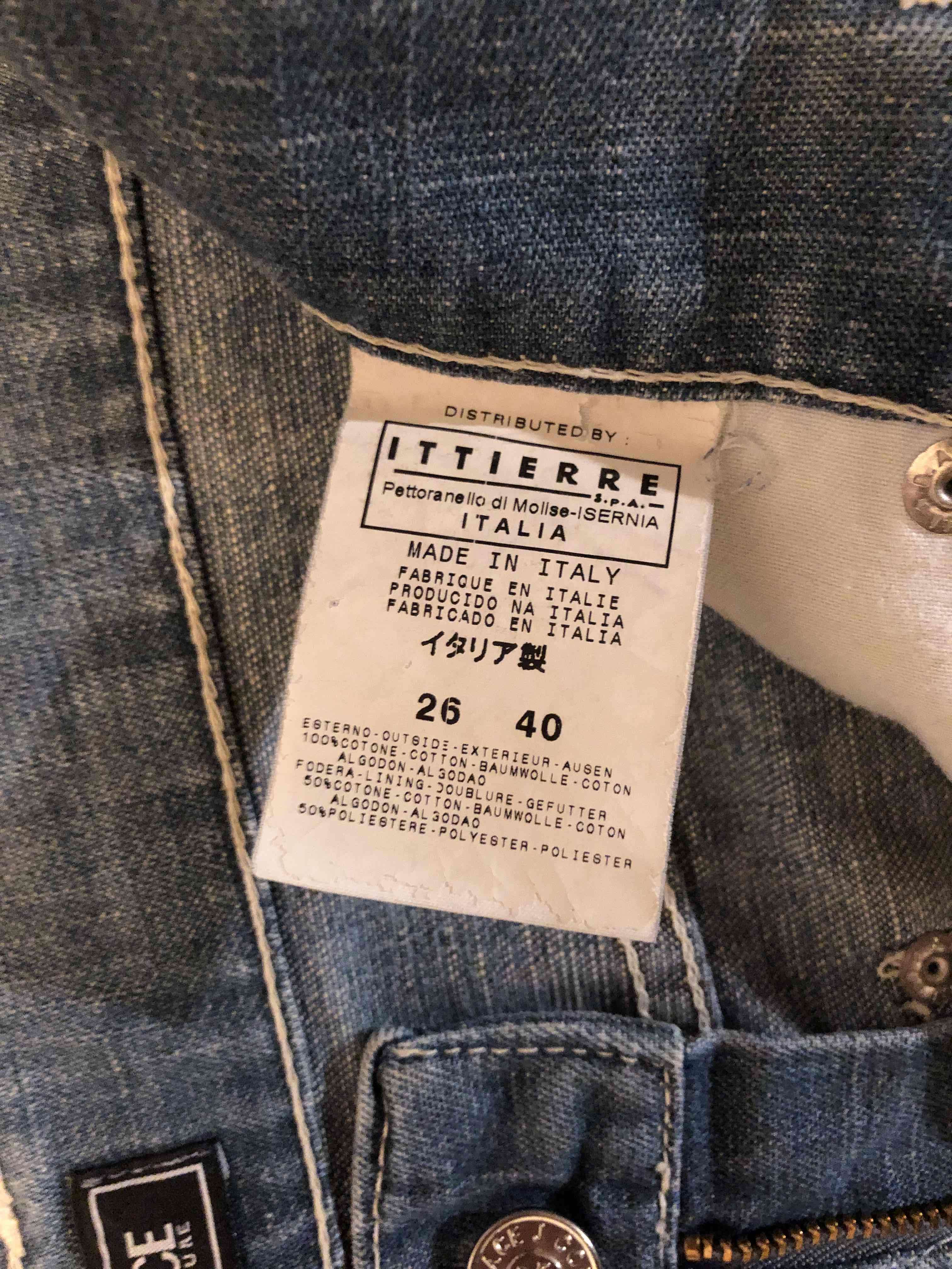 Jeans Versace Couture con logo bordado - miniatura 4