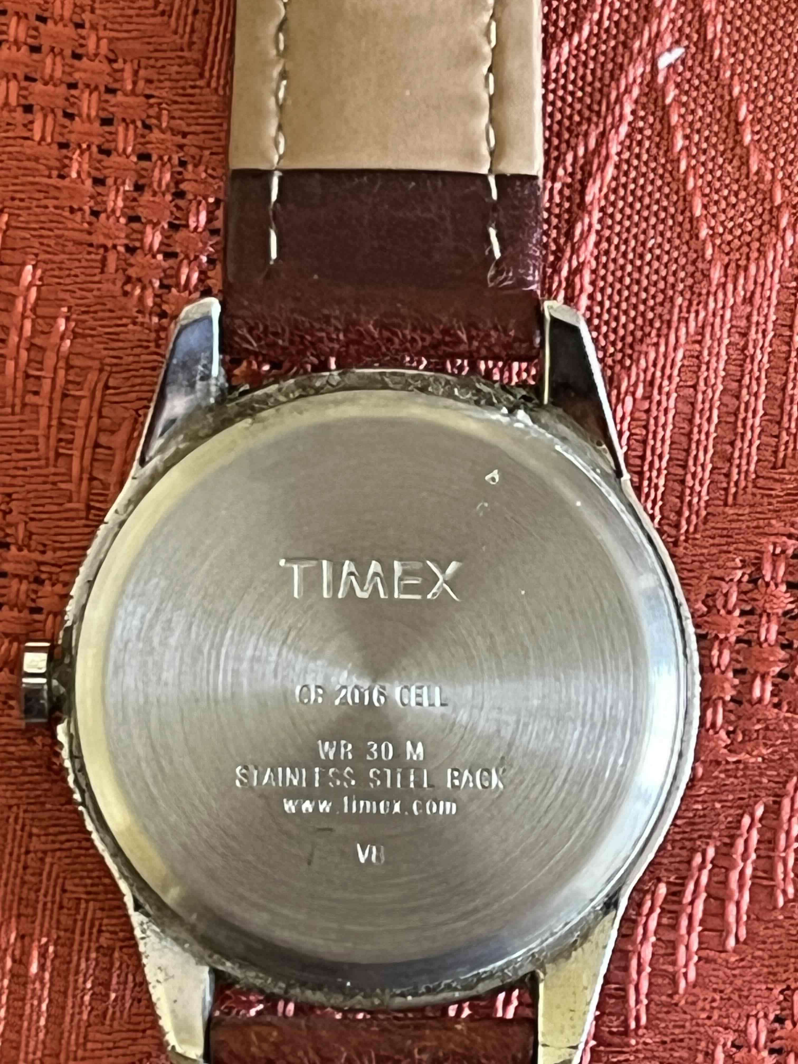 Reloj Timex de cuero marrón - miniatura 2