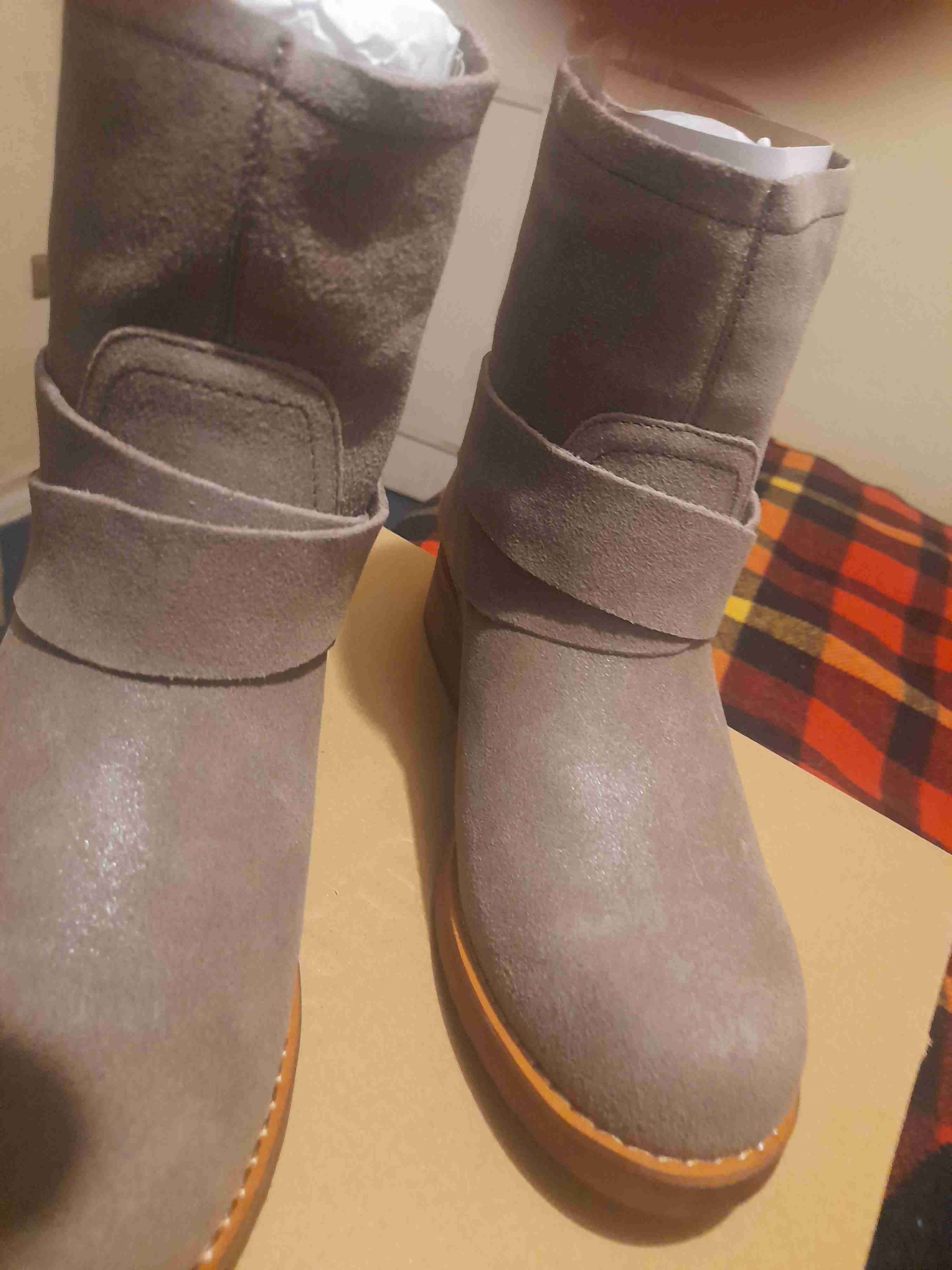 Botines de gamuza gris - miniatura 3