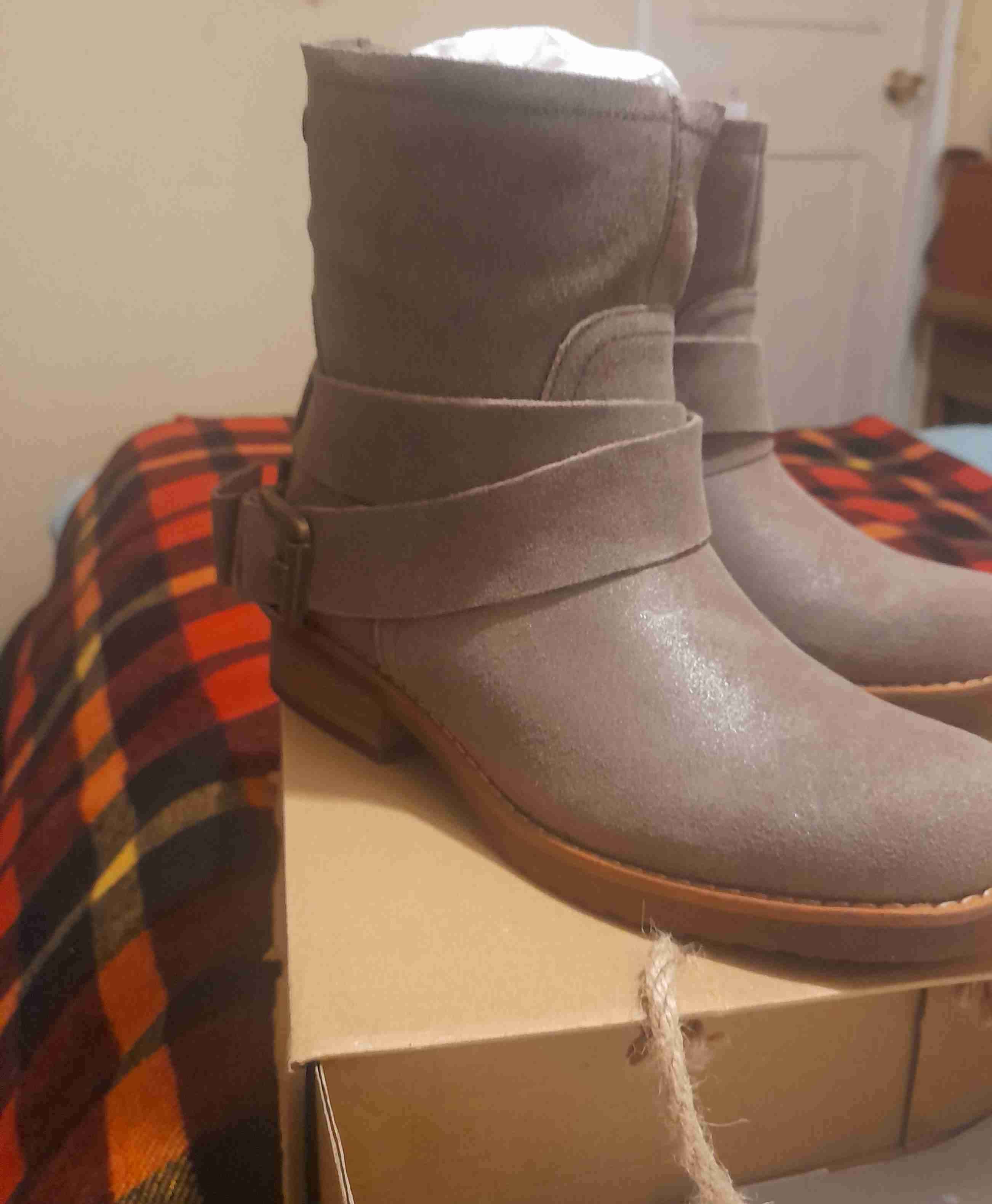 Botines de gamuza gris - miniatura 5