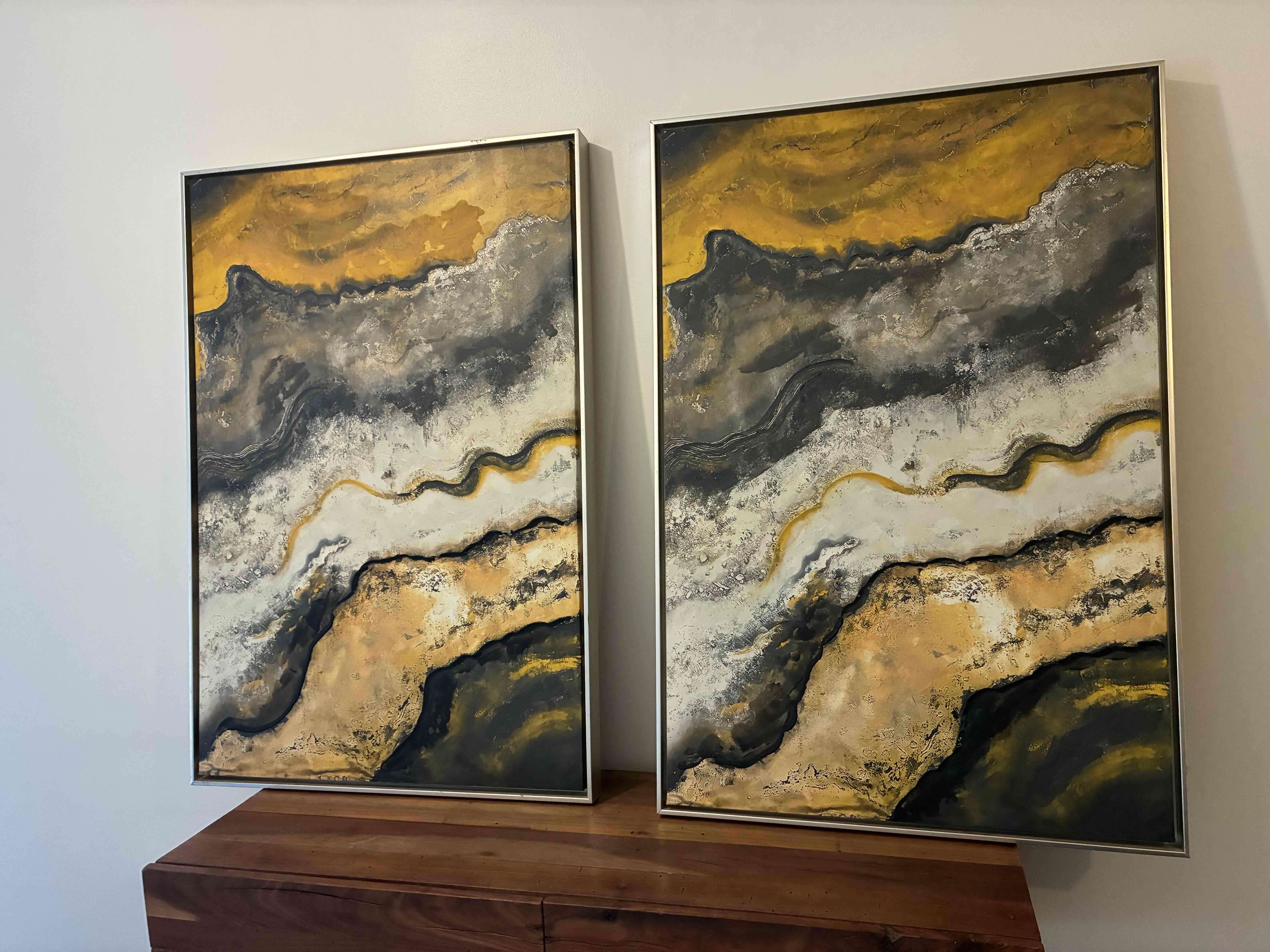 Conjunto de cuadros abstractos - miniatura 1