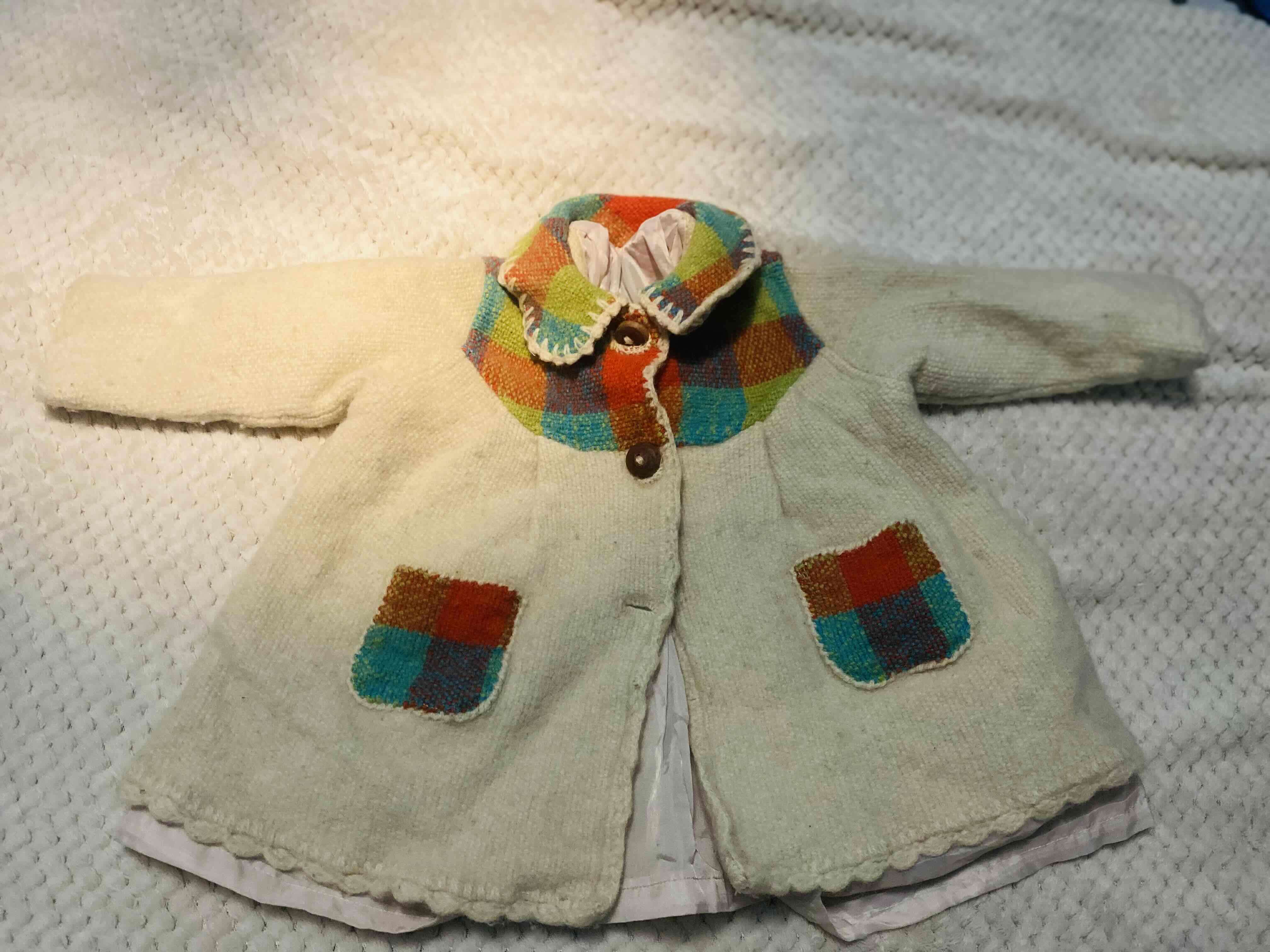 Abrigo infantil de lana colorido Talla 24-36 meses - miniatura 1