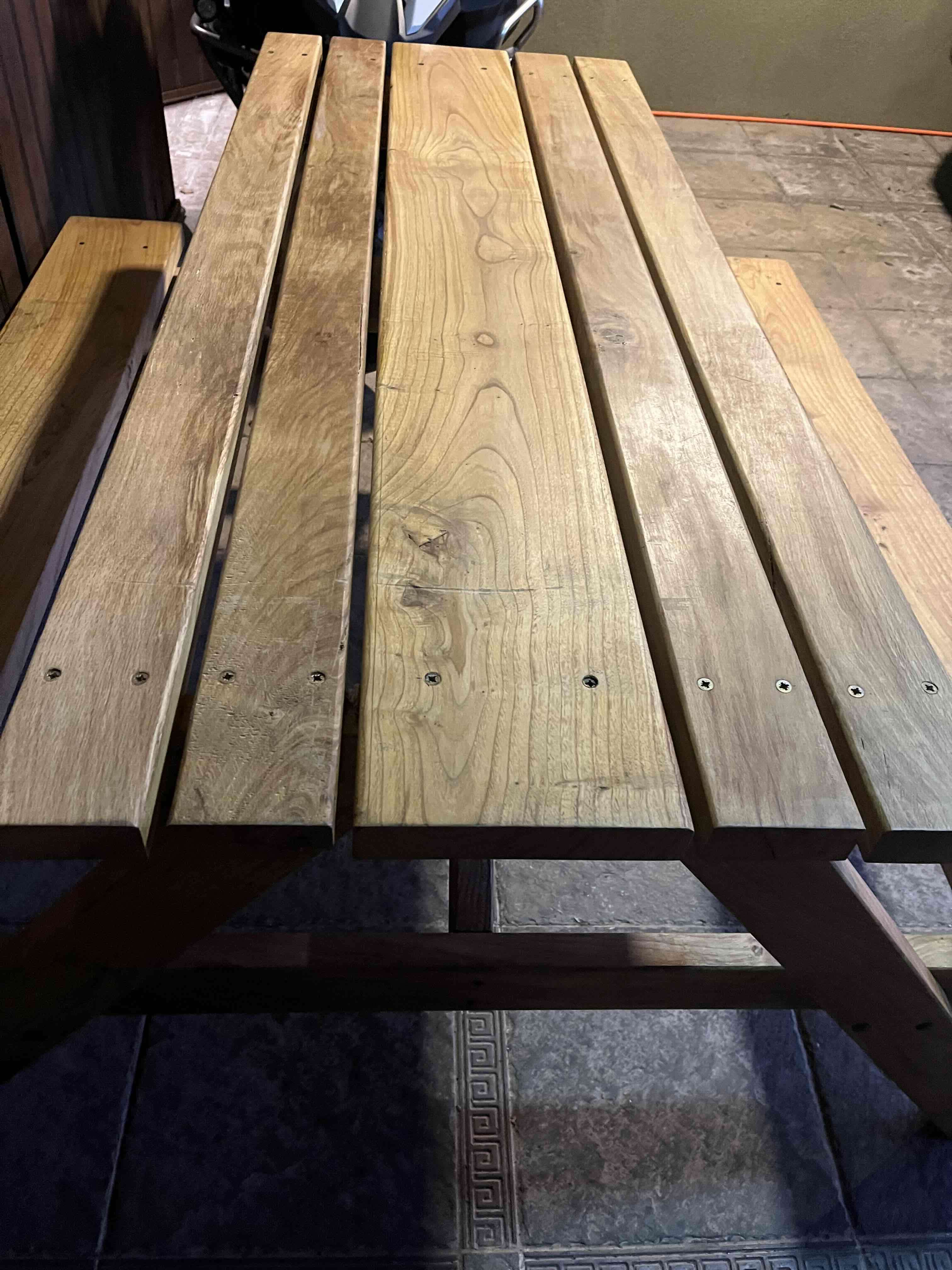 Mesa de picnic de madera - miniatura 2