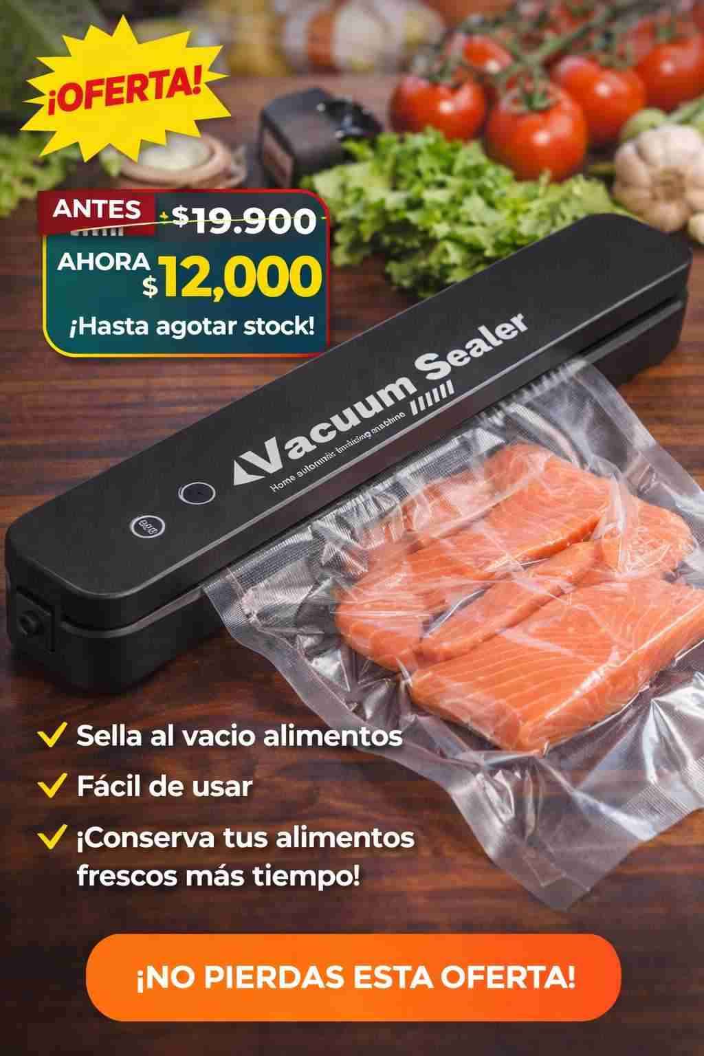 Sellador al vacío portátil