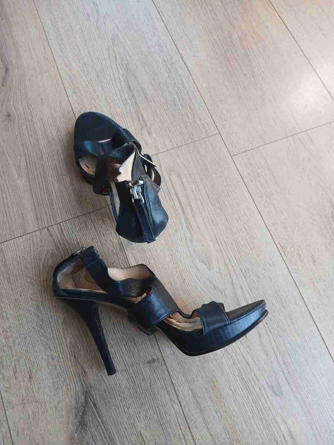 Sandalias de cuero negras - miniatura 2