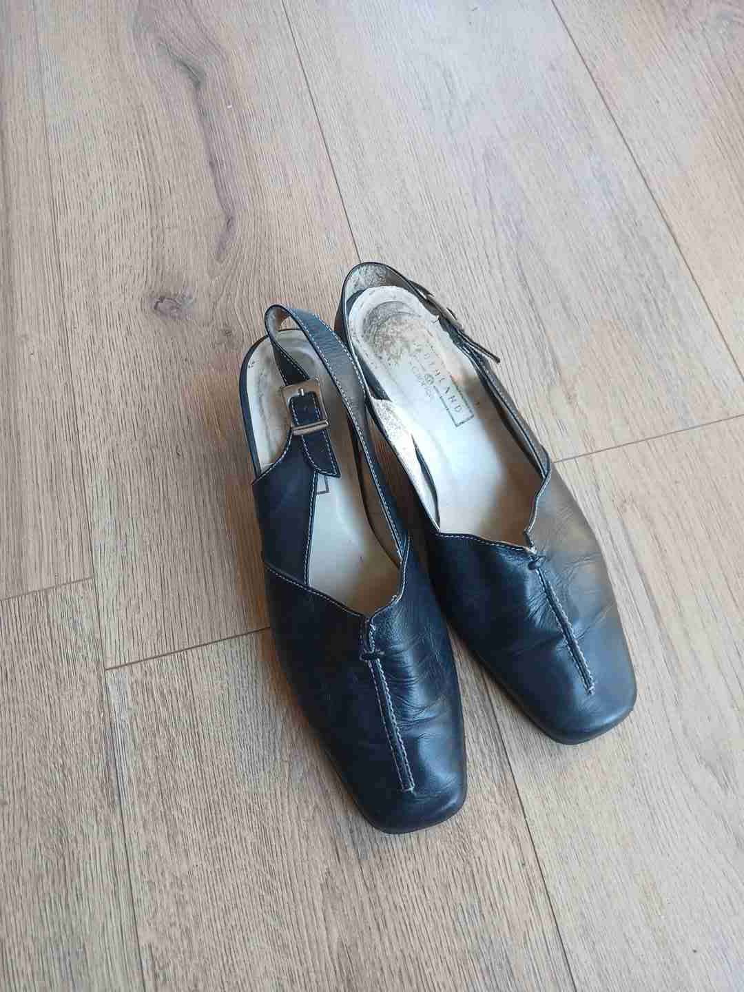 Zapatos de cuero negros mujer - 1