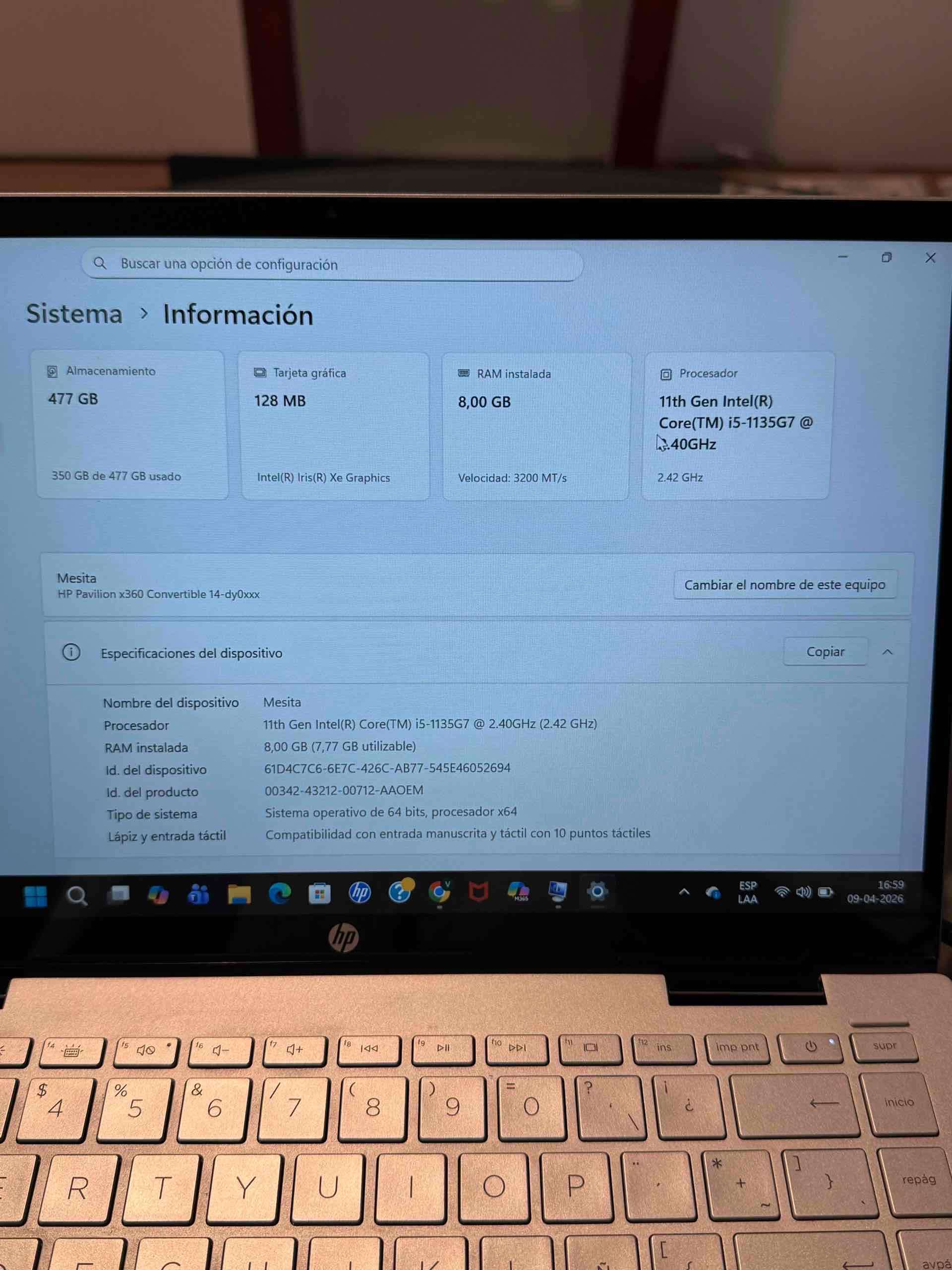 HP Pavilion x360 | i5 11va Gen | 512GB SSD - miniatura 2