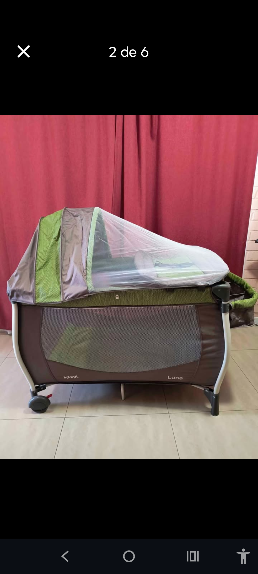 Cuna de viaje plegable infantil - miniatura 1