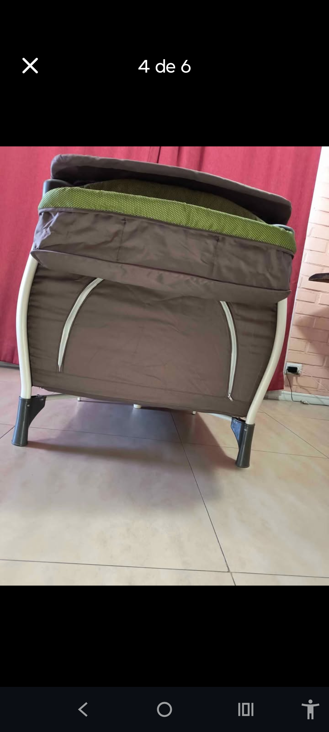 Cuna de viaje plegable infantil - miniatura 3