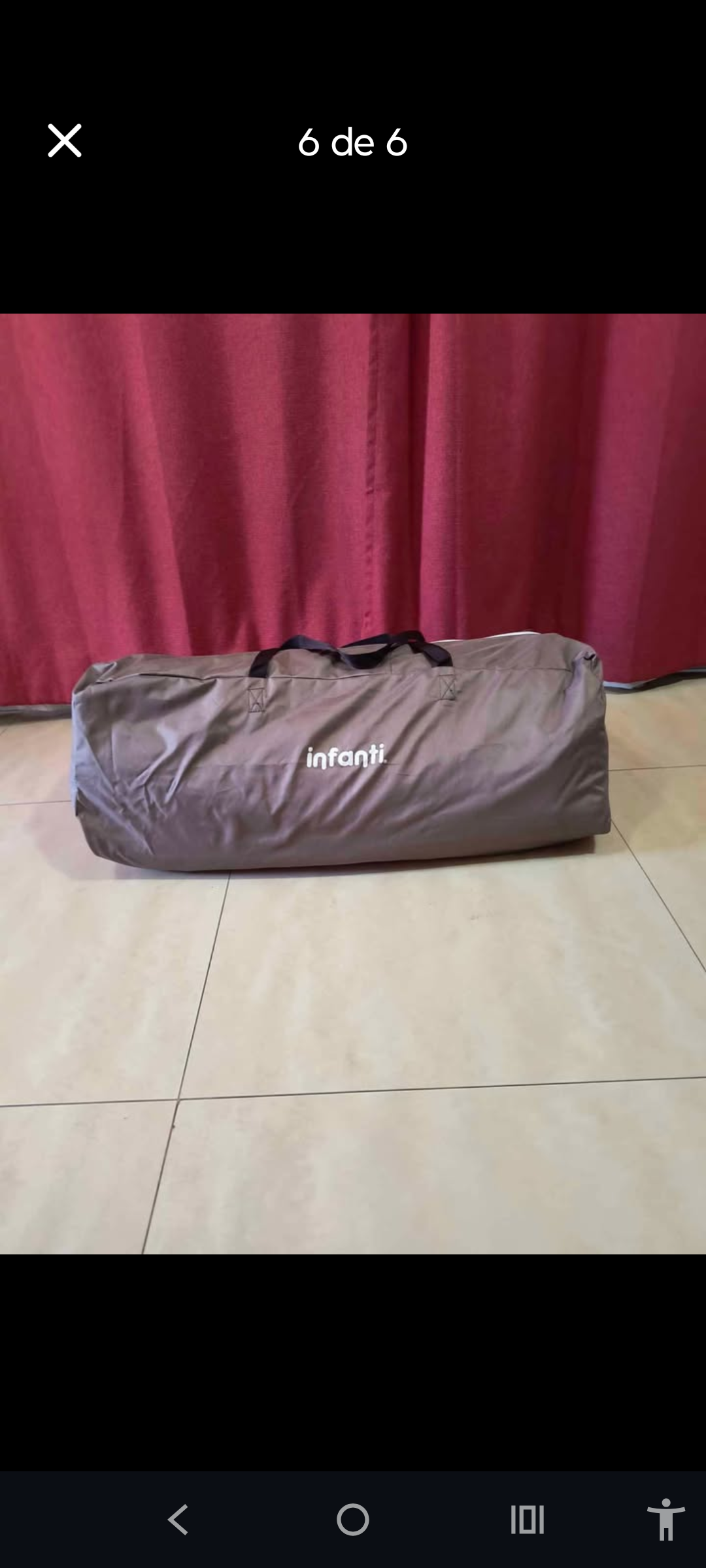 Cuna de viaje plegable infantil - miniatura 5