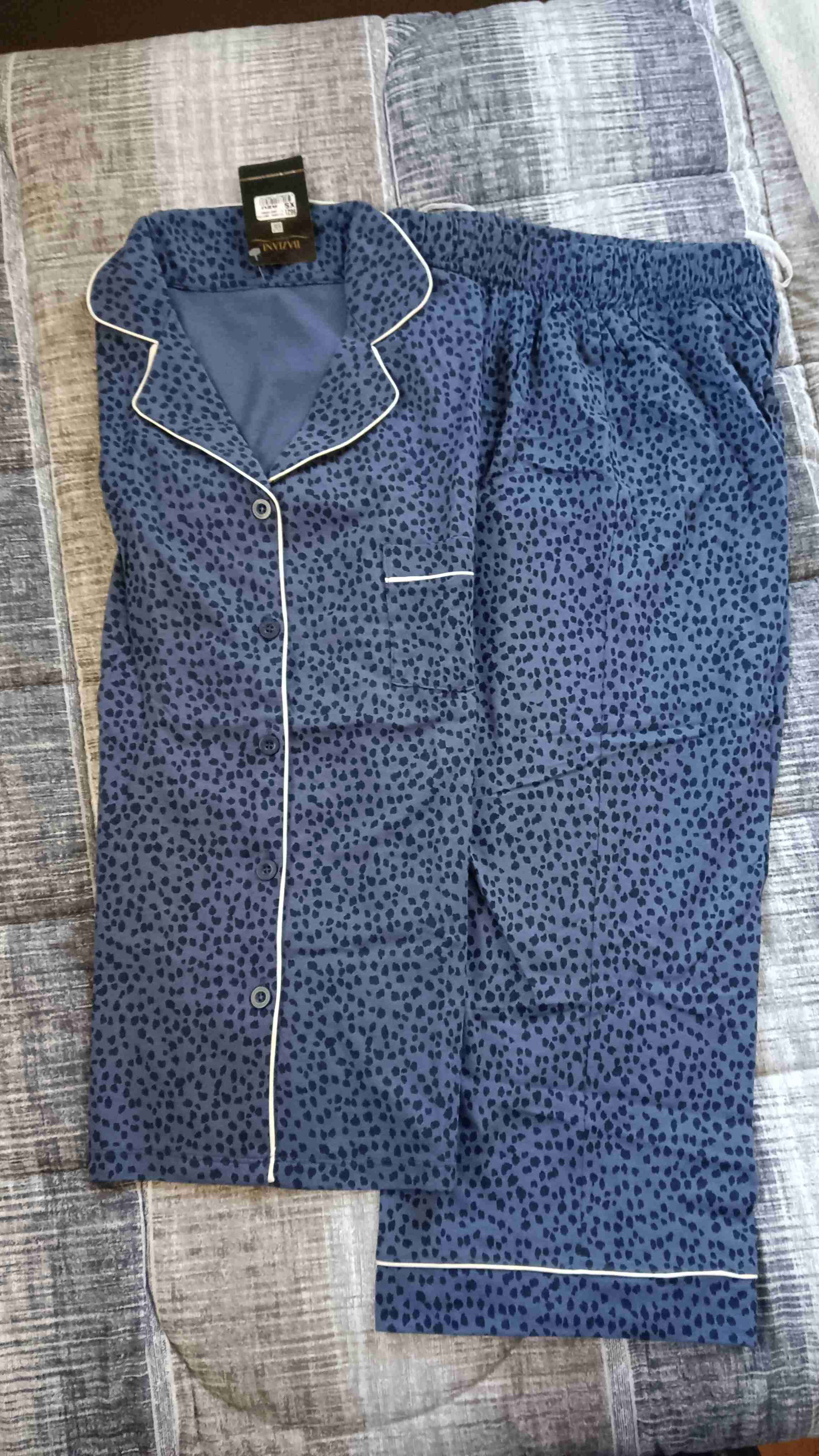 Pijama azul con estampado - miniatura 2