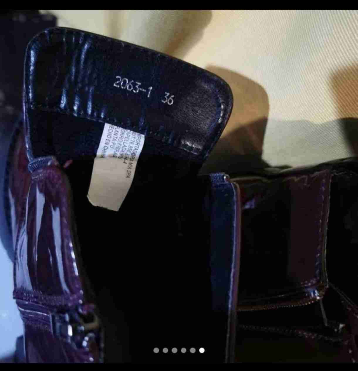 Botas burdeos con plataforma N.36 forradas - miniatura 5