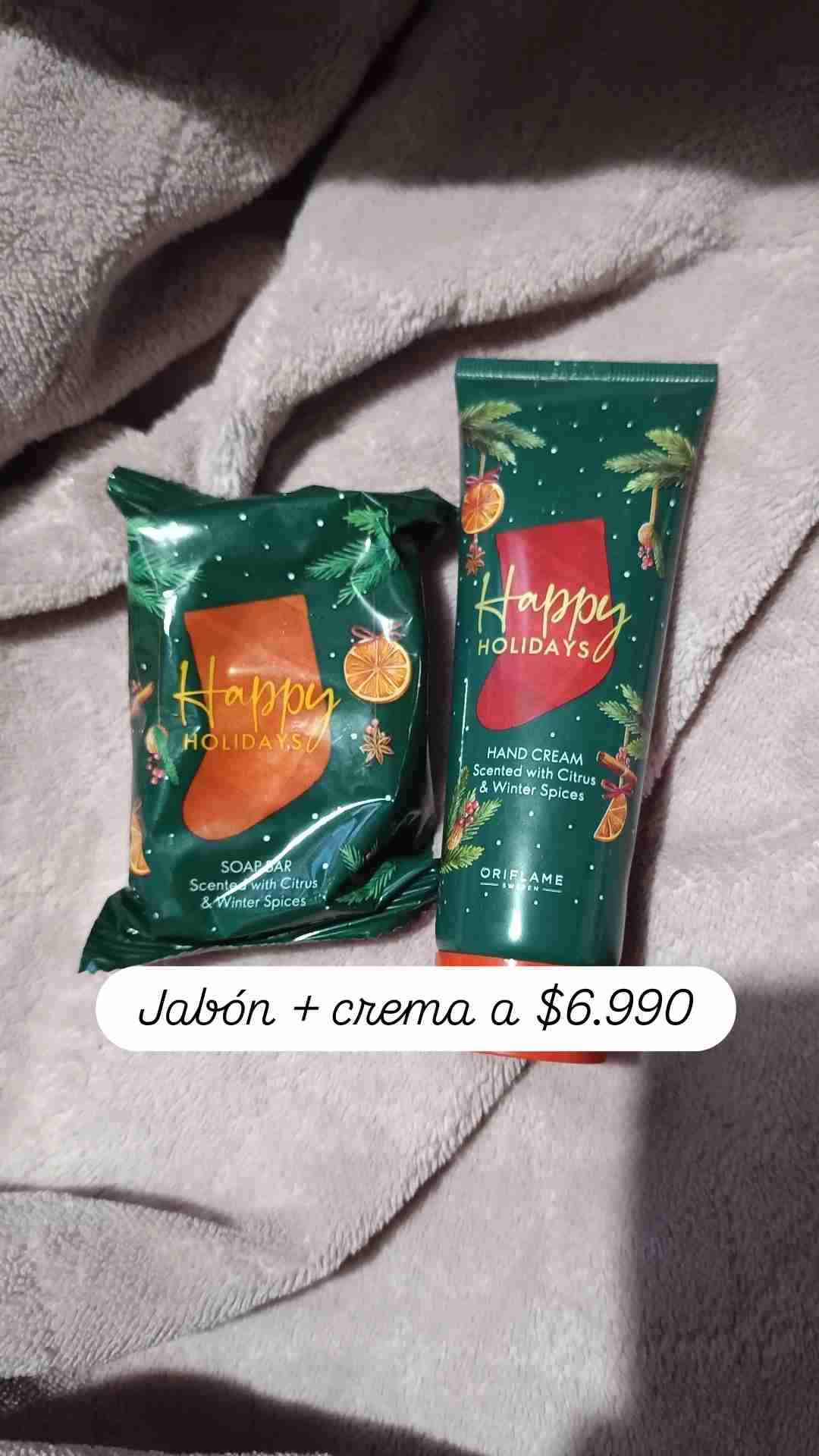 Set jabón y crema Happy Holidays