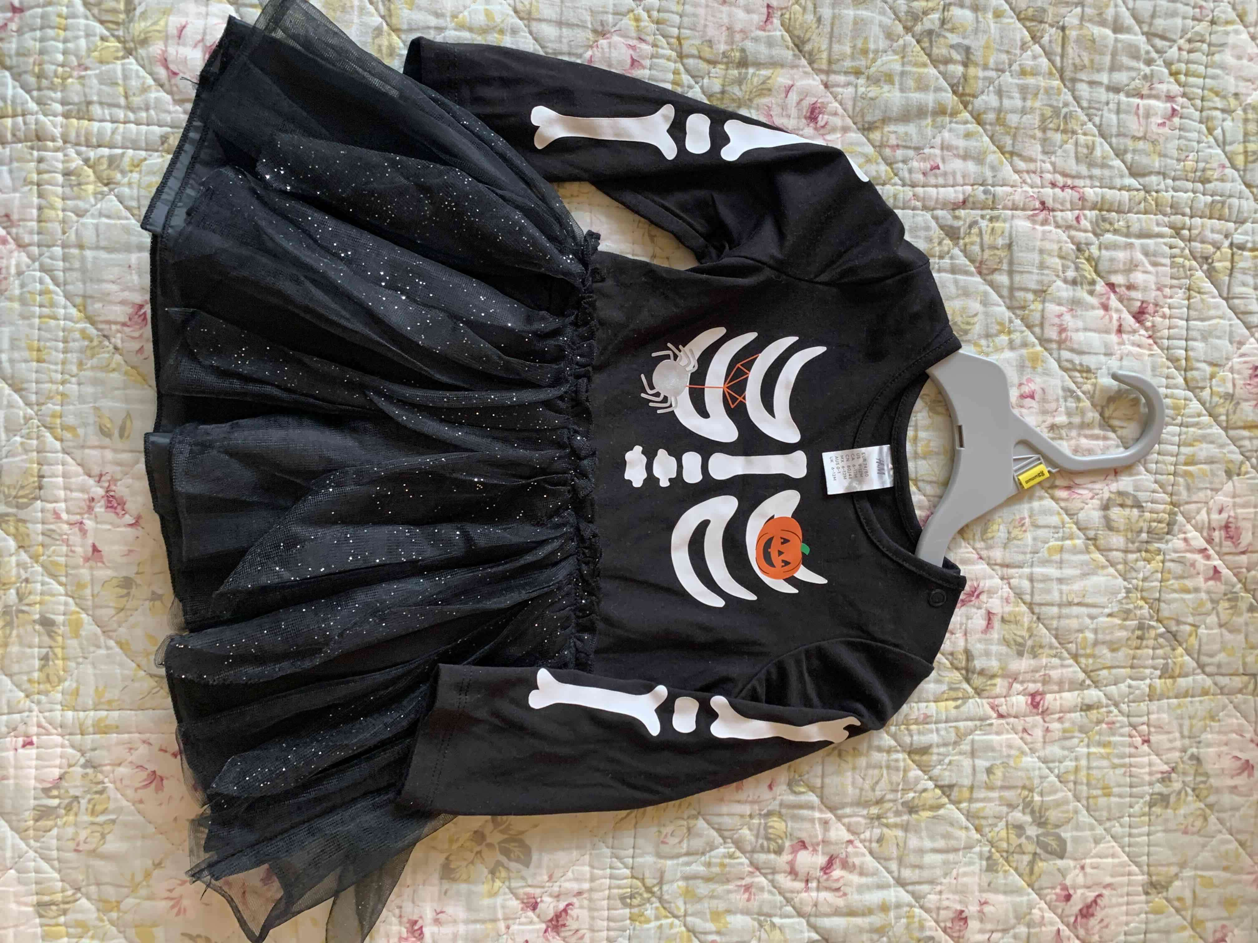 Disfraz infantil esqueleto negro