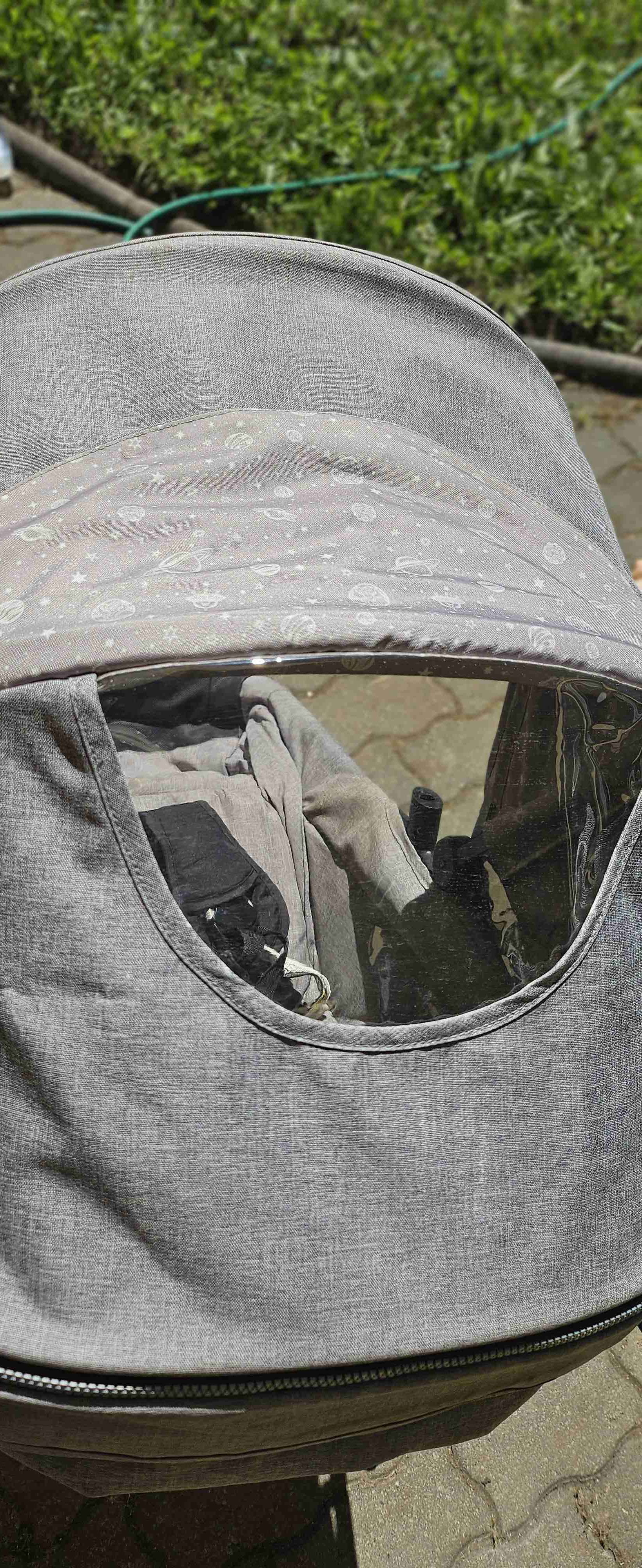 Coche para bebé gris plegable - miniatura 4