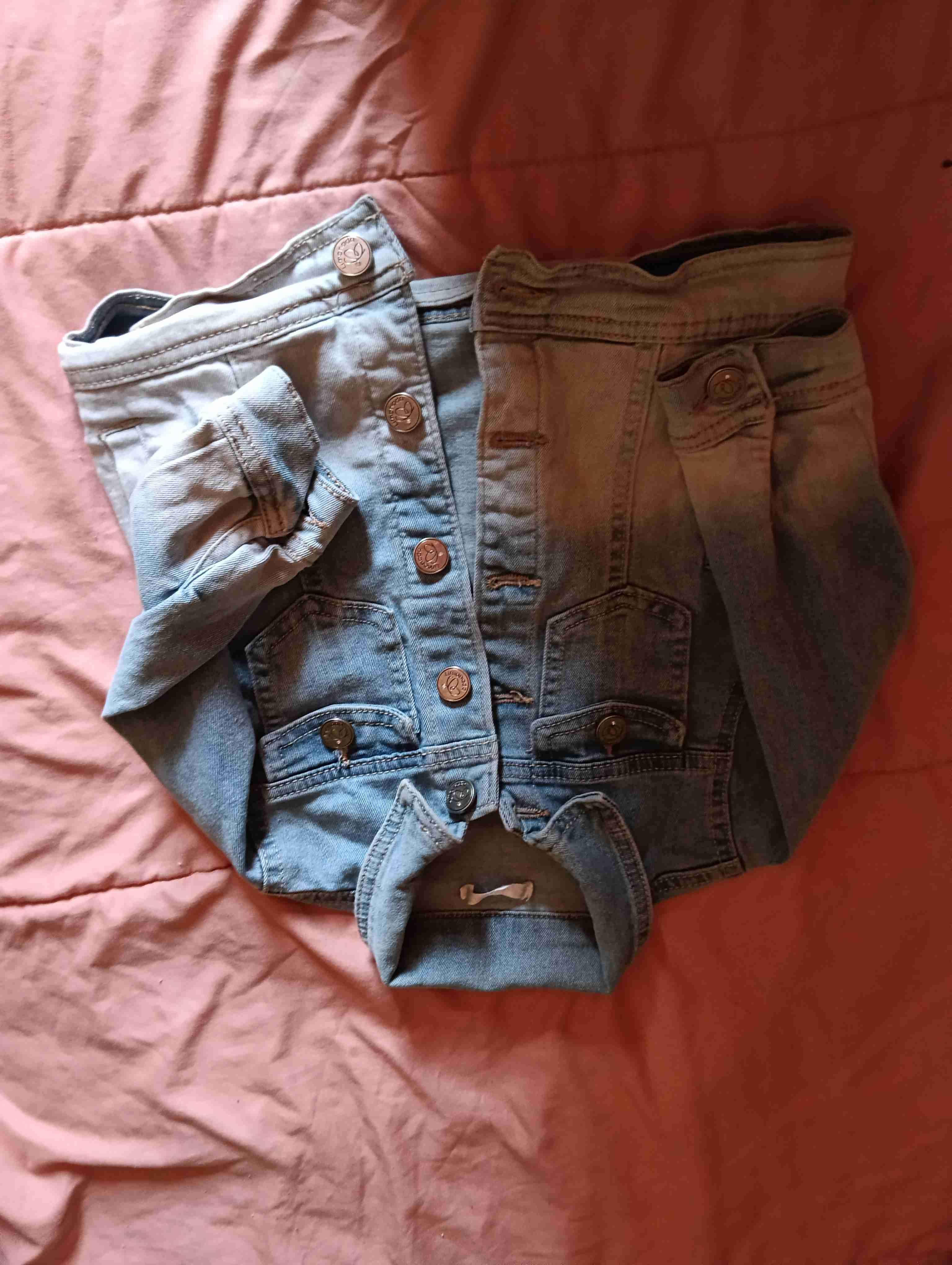 Chaqueta denim azul niña de 12 a 24 meses - miniatura 1