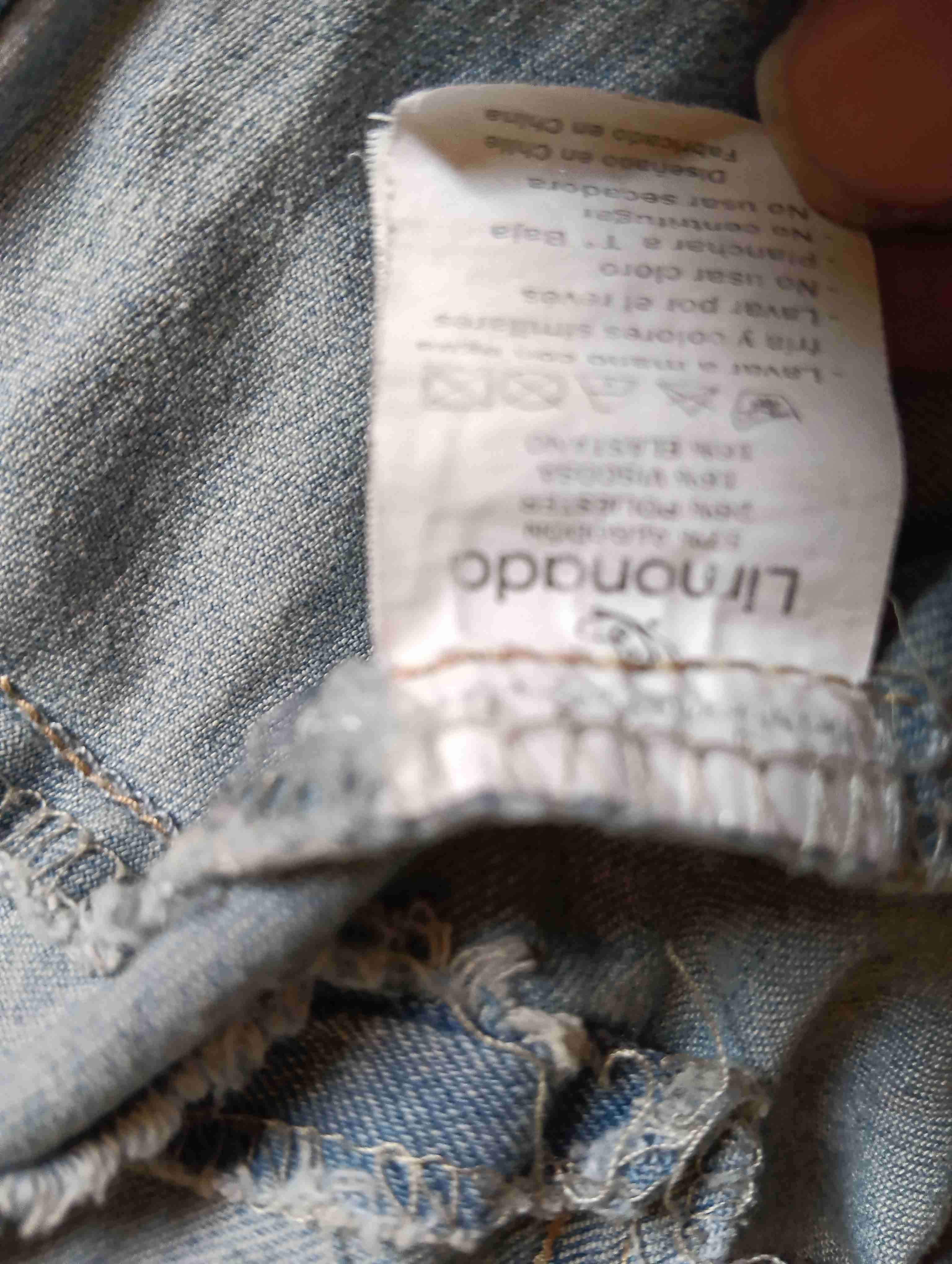 Chaqueta denim azul niña de 12 a 24 meses - miniatura 2