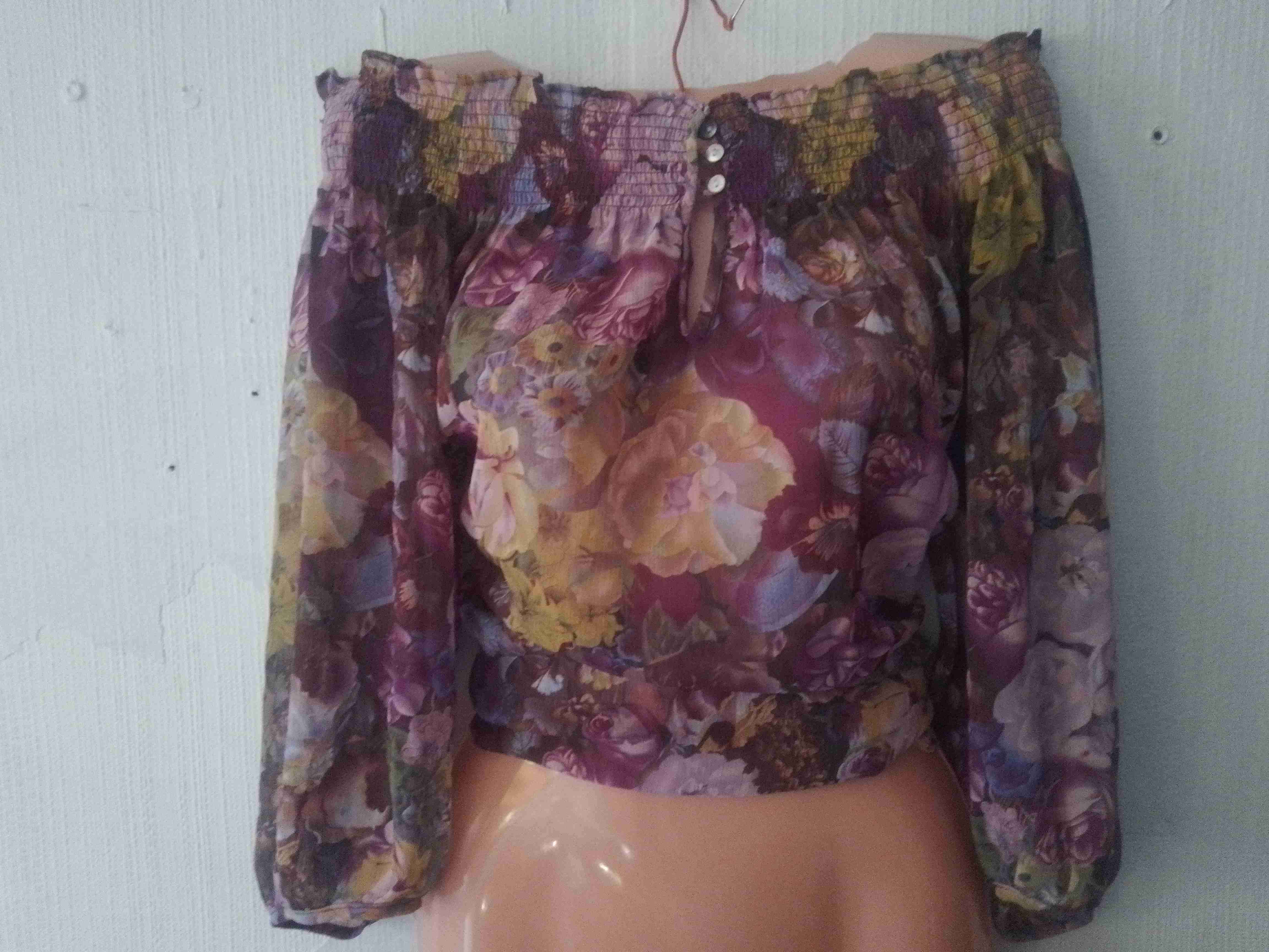 Blusa floral de manga larga - miniatura 6