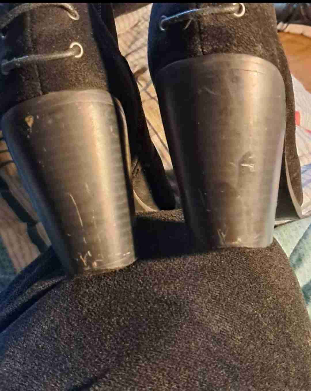 Botas negras largas con cordones, Bonny Franco - miniatura 3