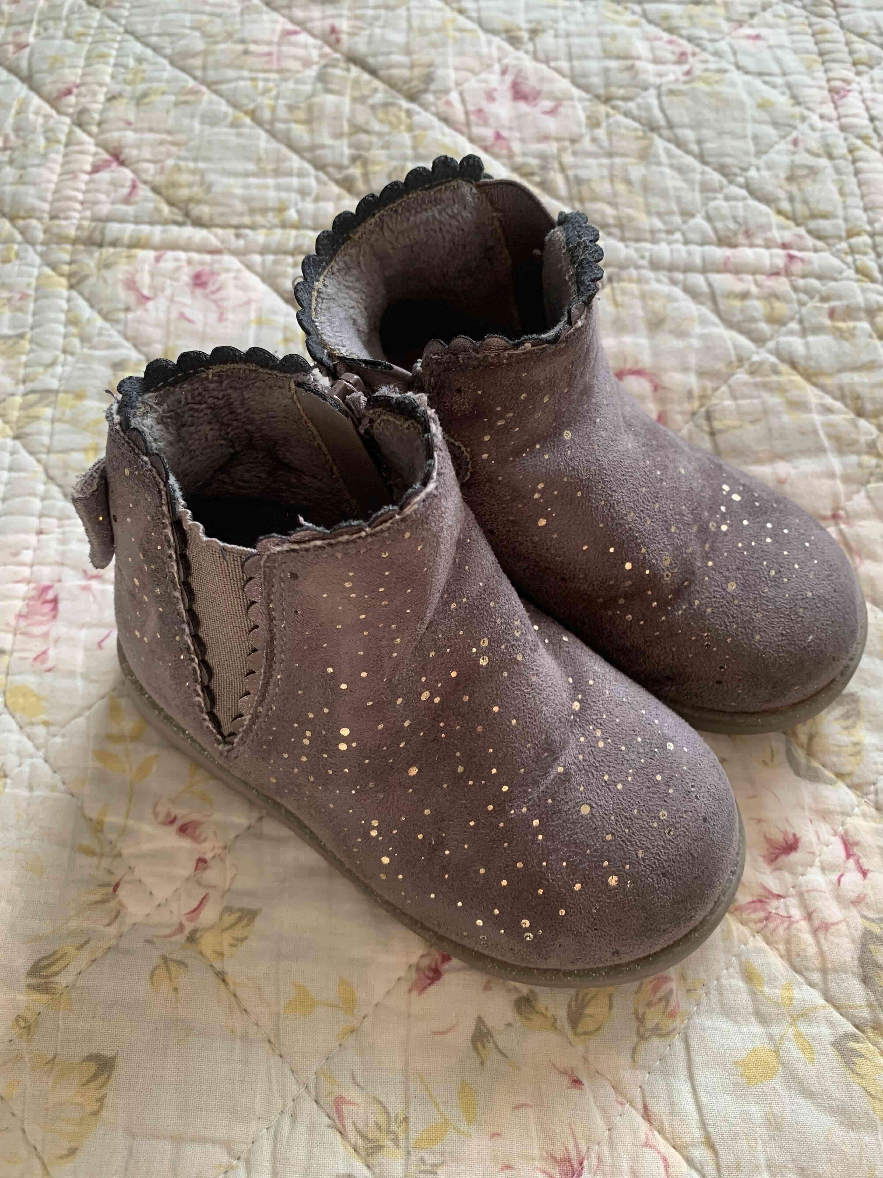 Botines infantiles con brillo - miniatura 1