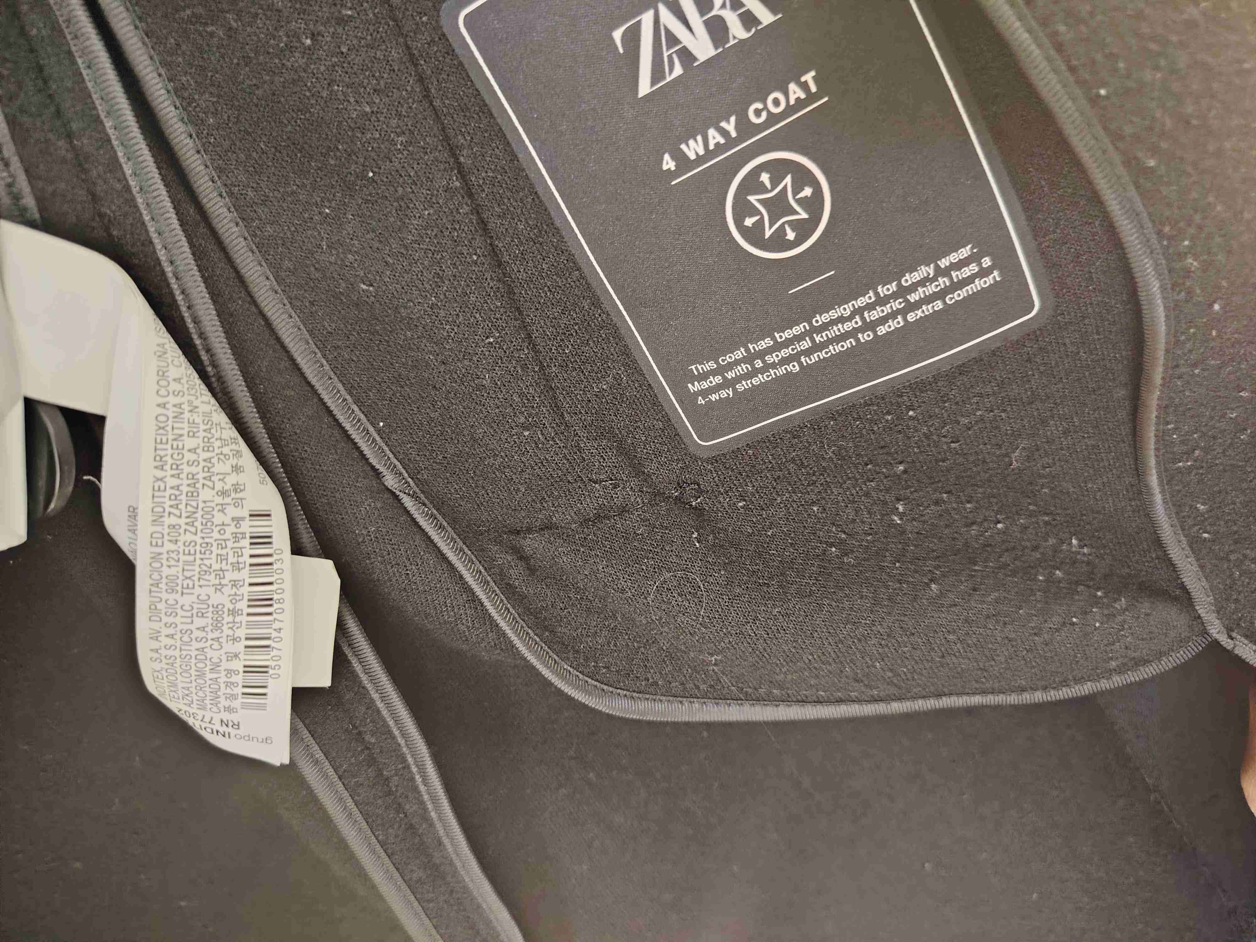 Abrigo negro, zara original - miniatura 5