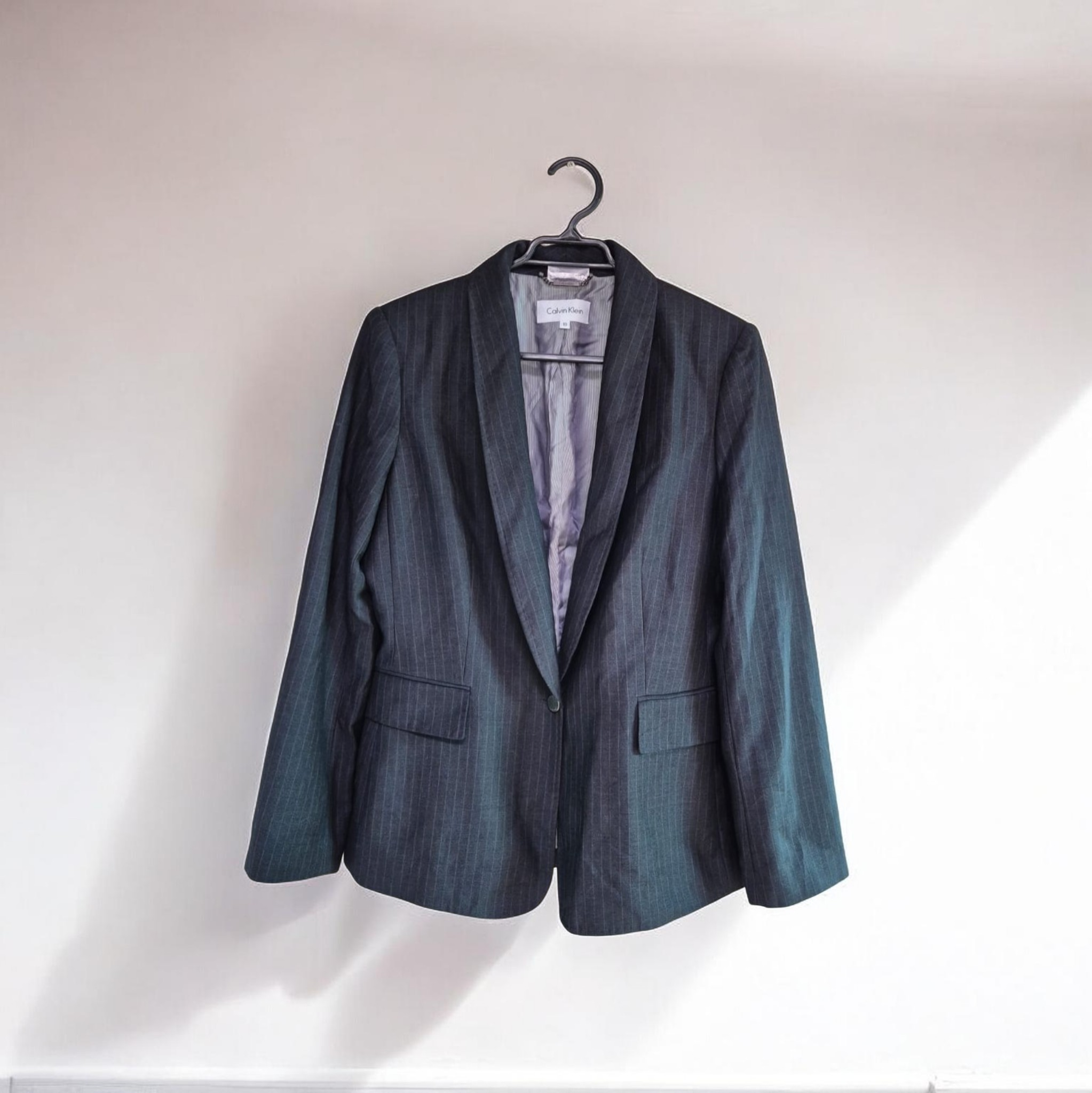 Blazer Calvin Klein gris oscuro de mujer - miniatura 1