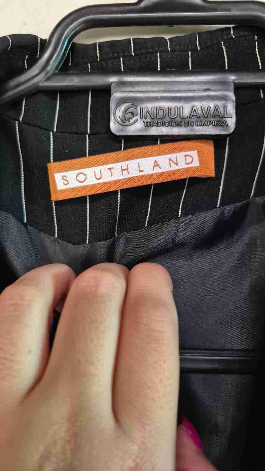 Blazer rayado negro elegante - 2