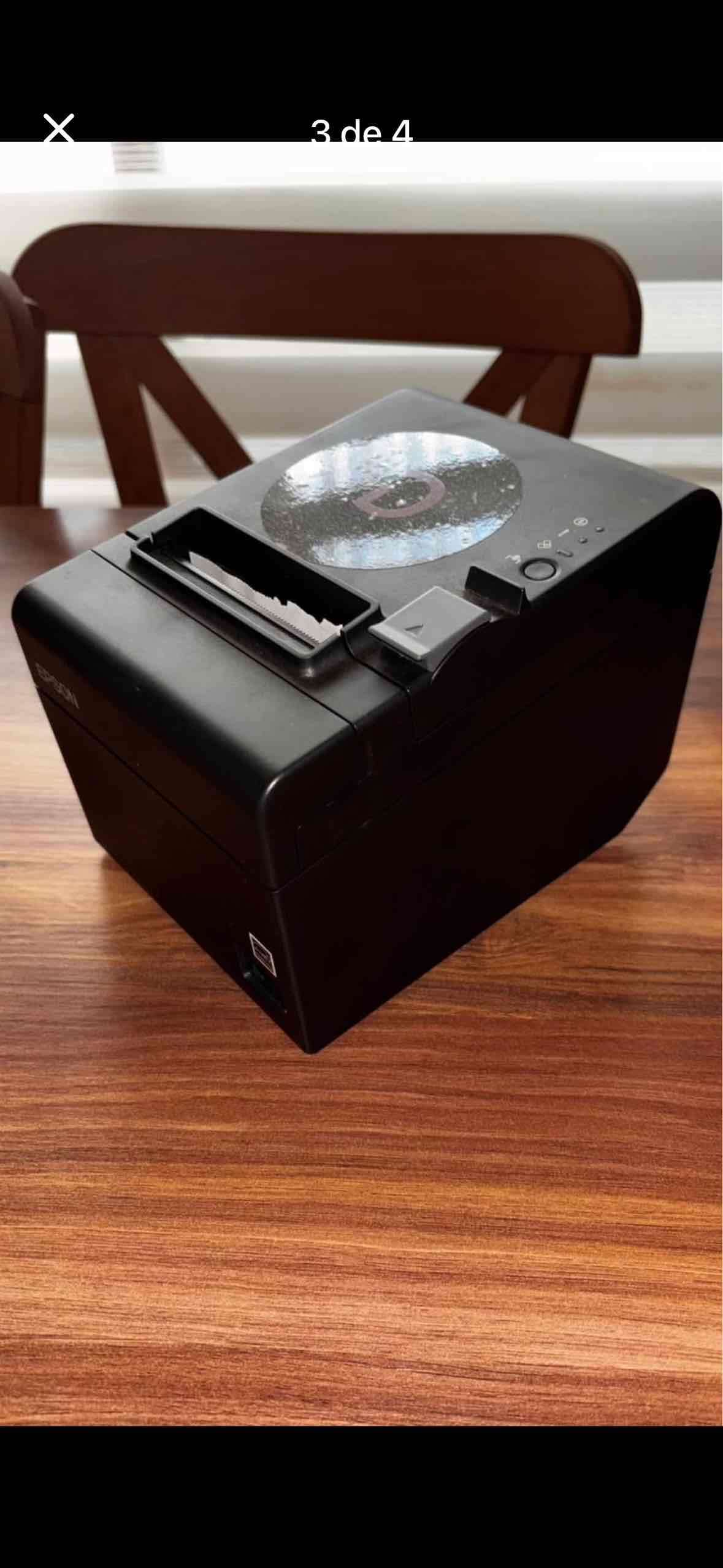 Impresora térmica Epson negra para boletas - miniatura 2