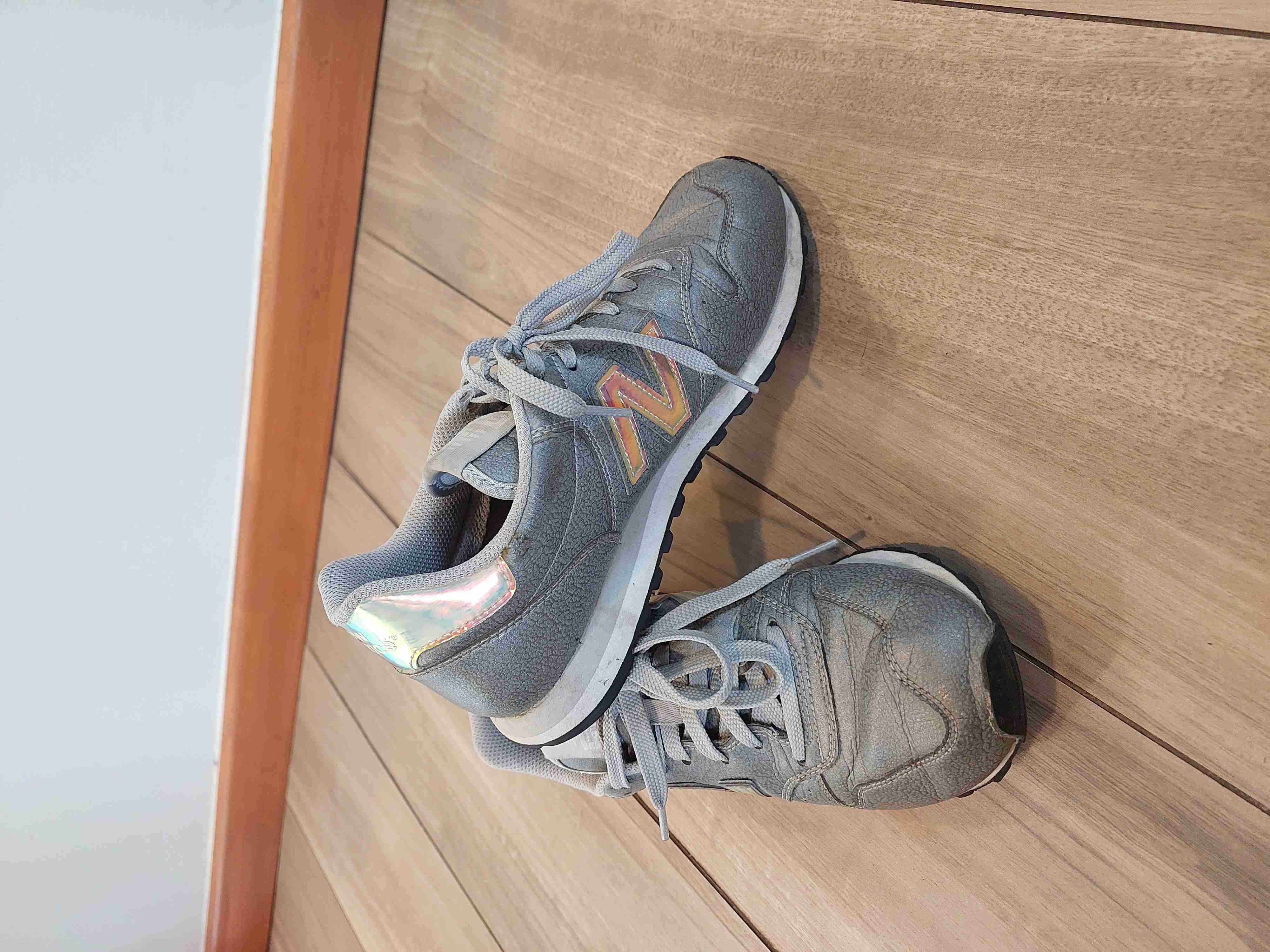 Zapatillas gris New Balance - miniatura 2