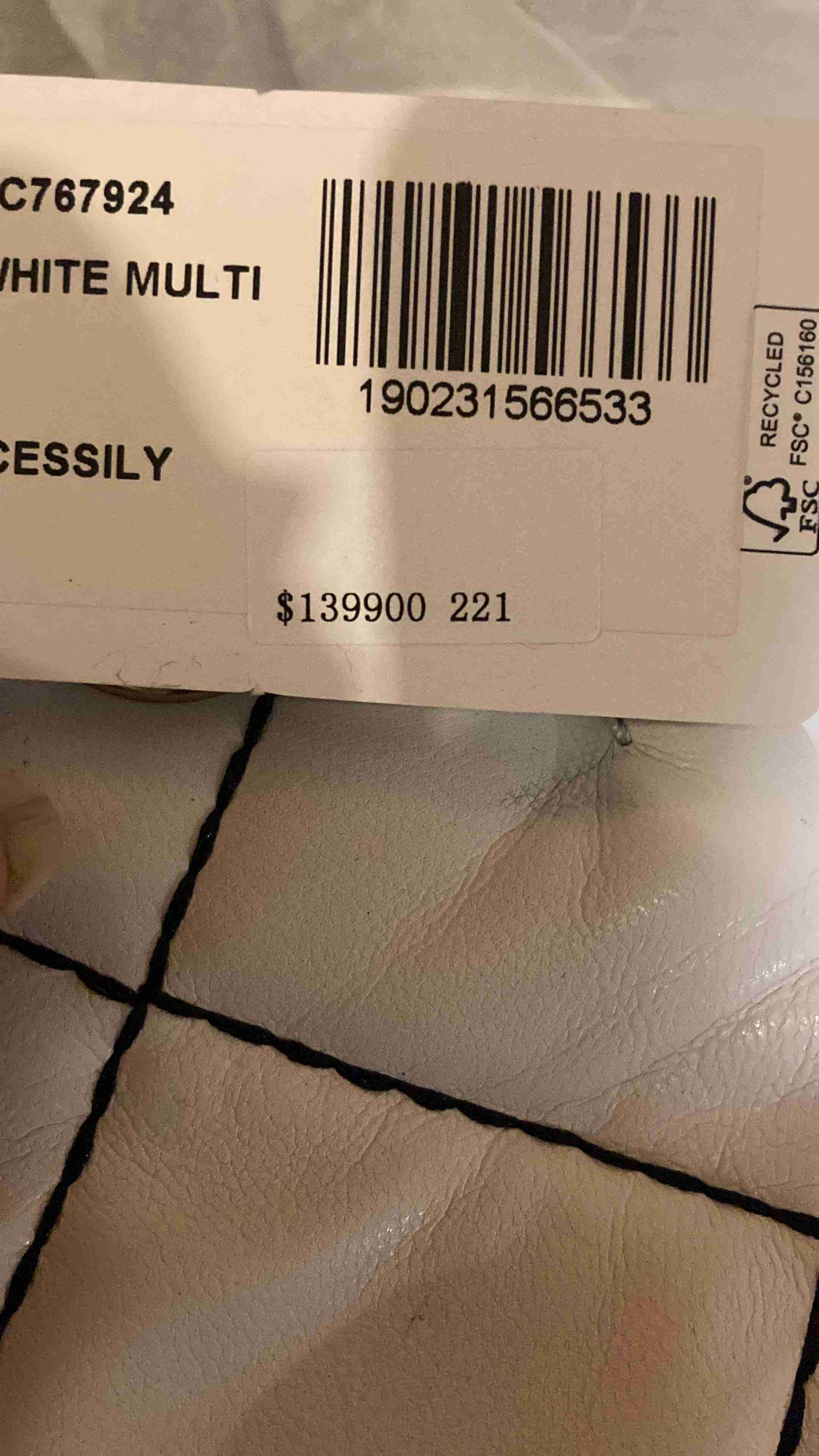 Bolso marce Guess, blanco con diseño acolchado - miniatura 3