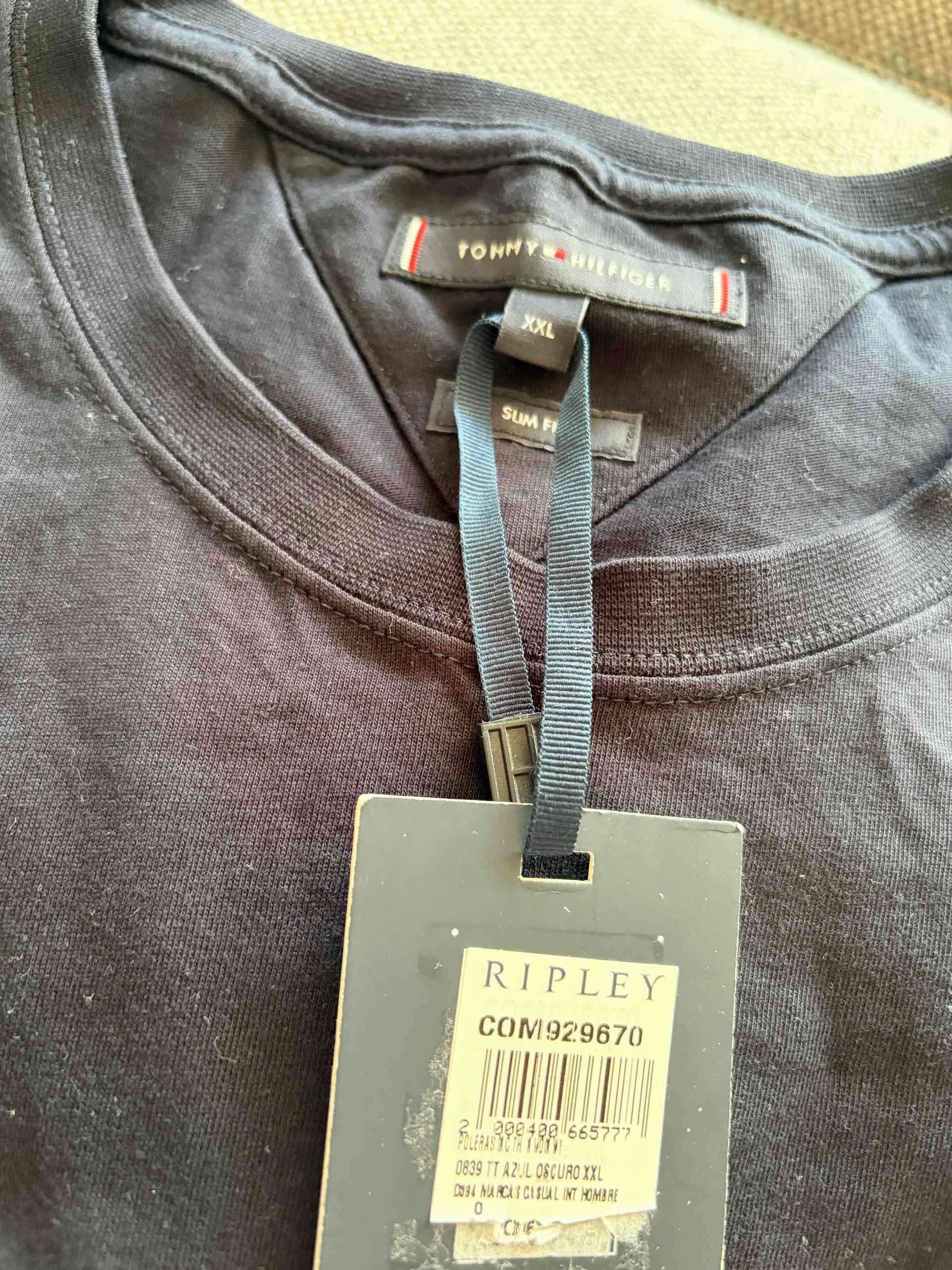 Polera azul marino Tommy Hilfiger - miniatura 3