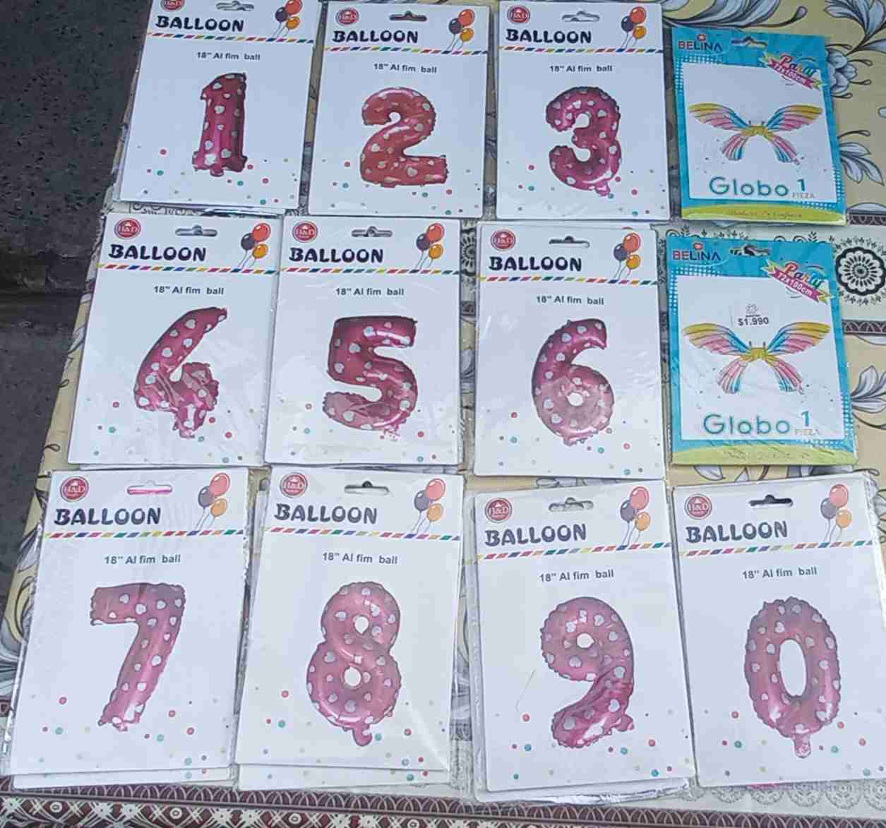 Globos de números 18 pulgadas - miniatura 1