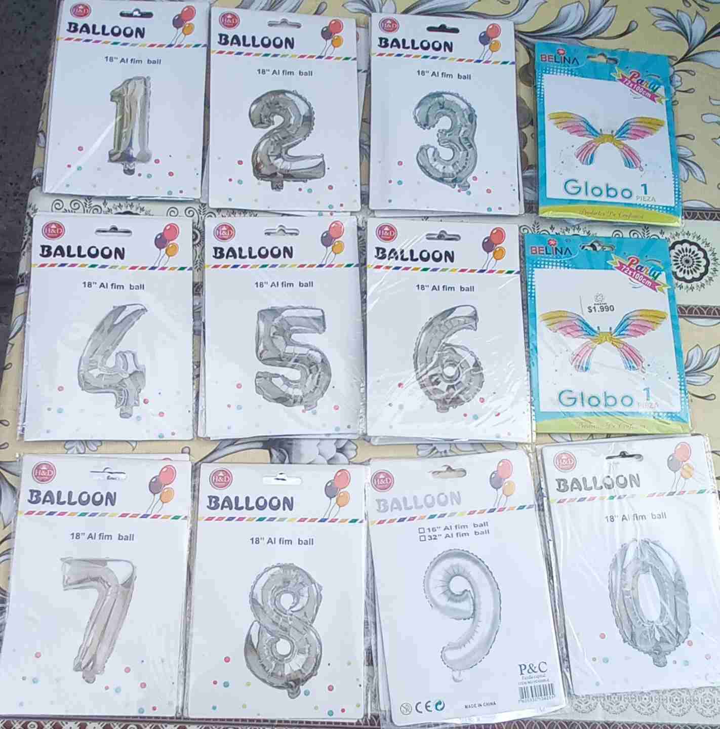 Globos de números 18 pulgadas - miniatura 2