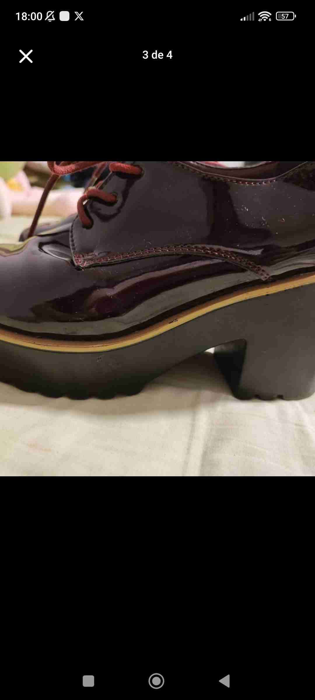 Zapatos de charol burdeos - 3