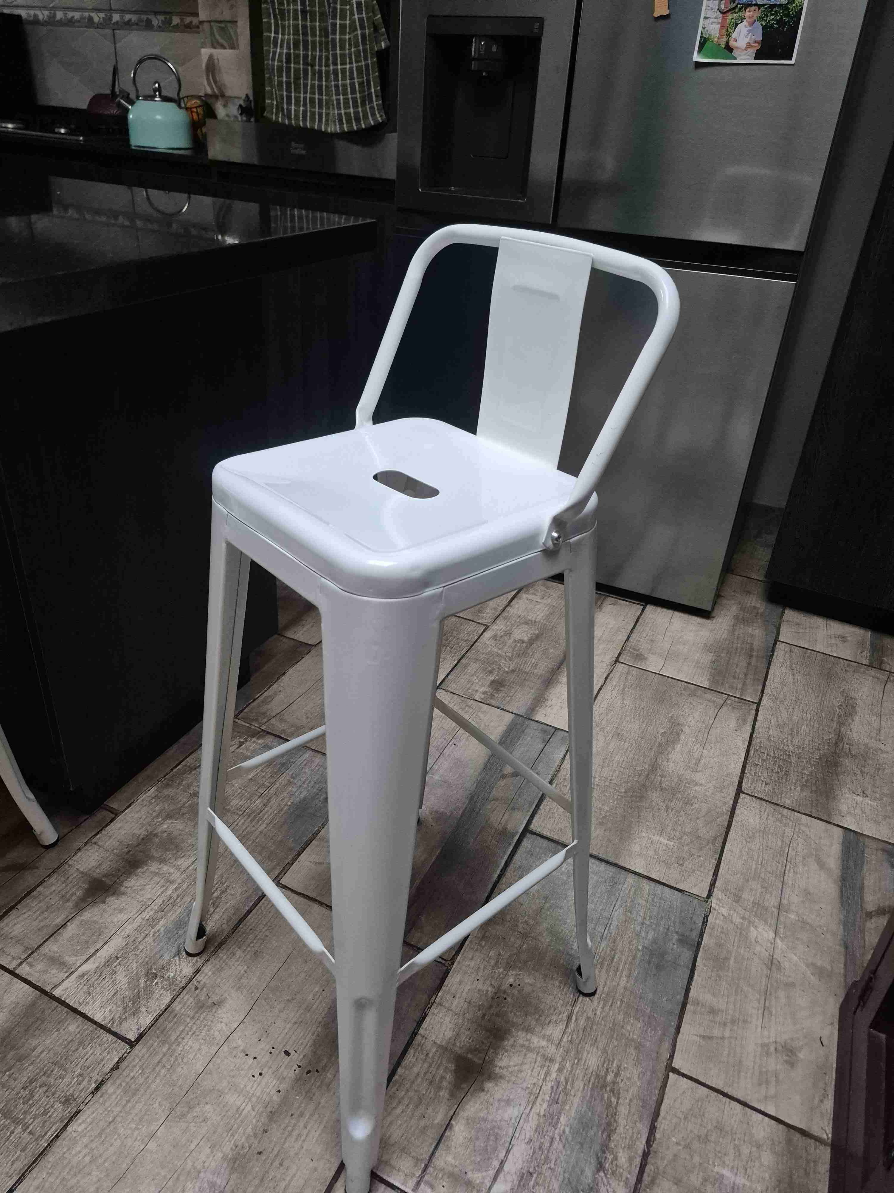 Bancos altos de cocina blancos - miniatura 3