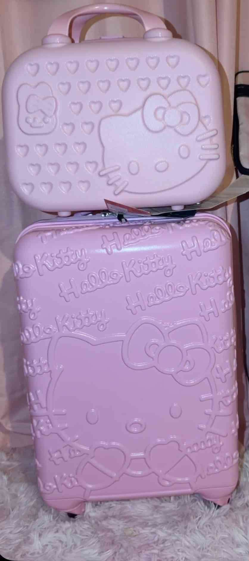 Set de maletas Hello Kitty rosadas - 1