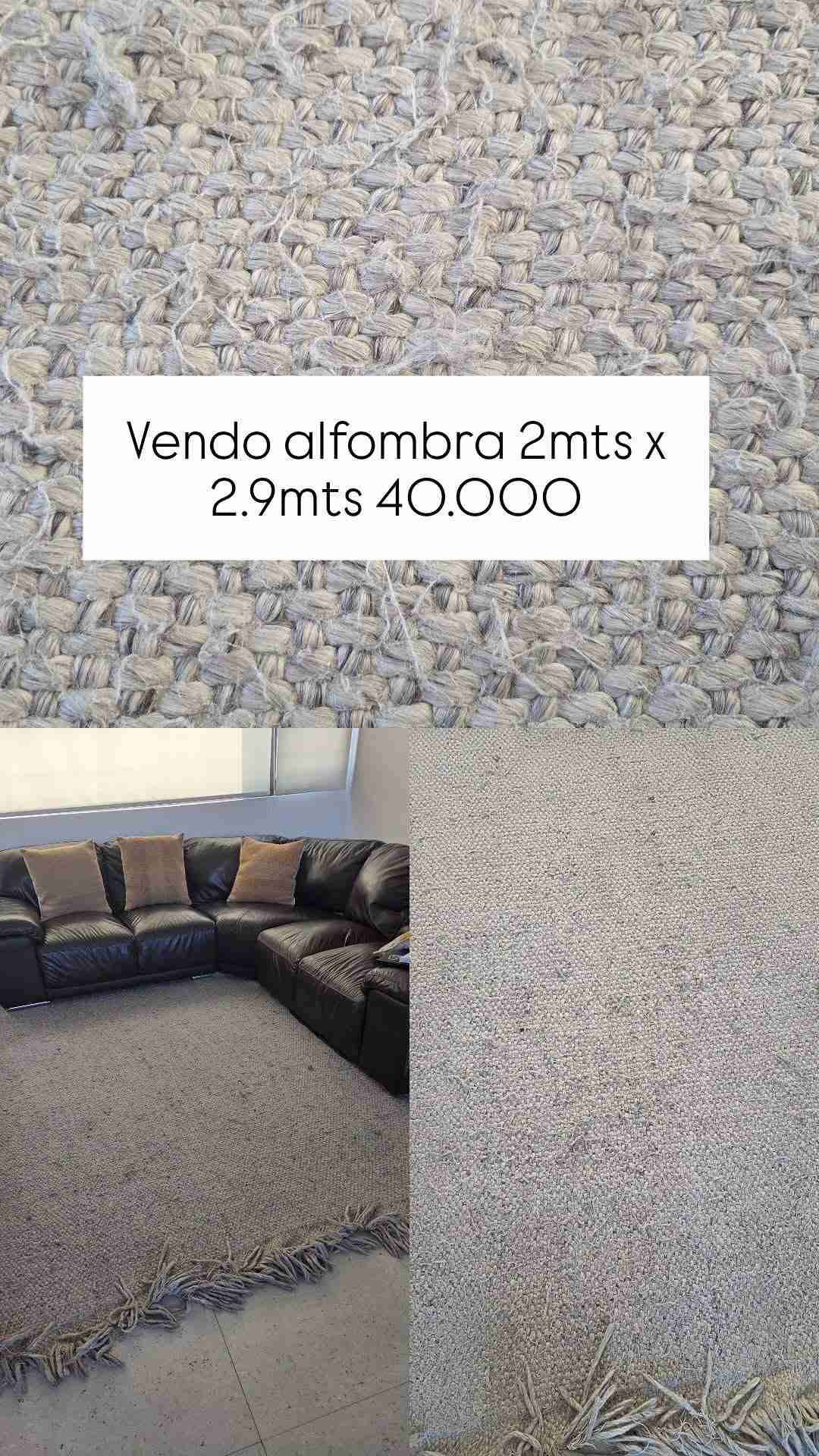 Alfombra beige grande