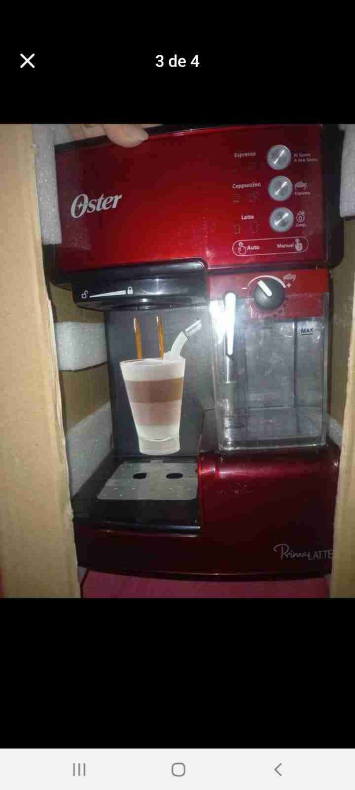 Máquina de café Oster roja - miniatura 2