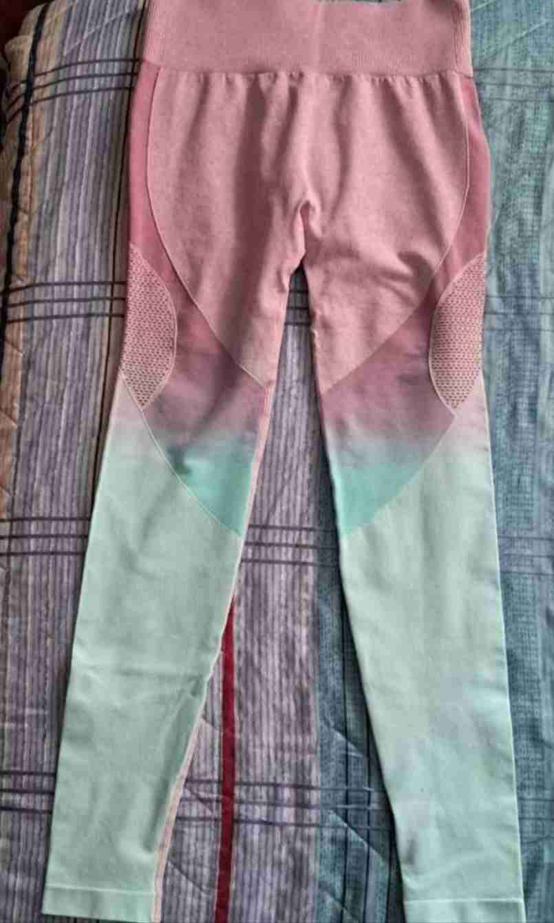 Leggings degradados rosa y verde - miniatura 1