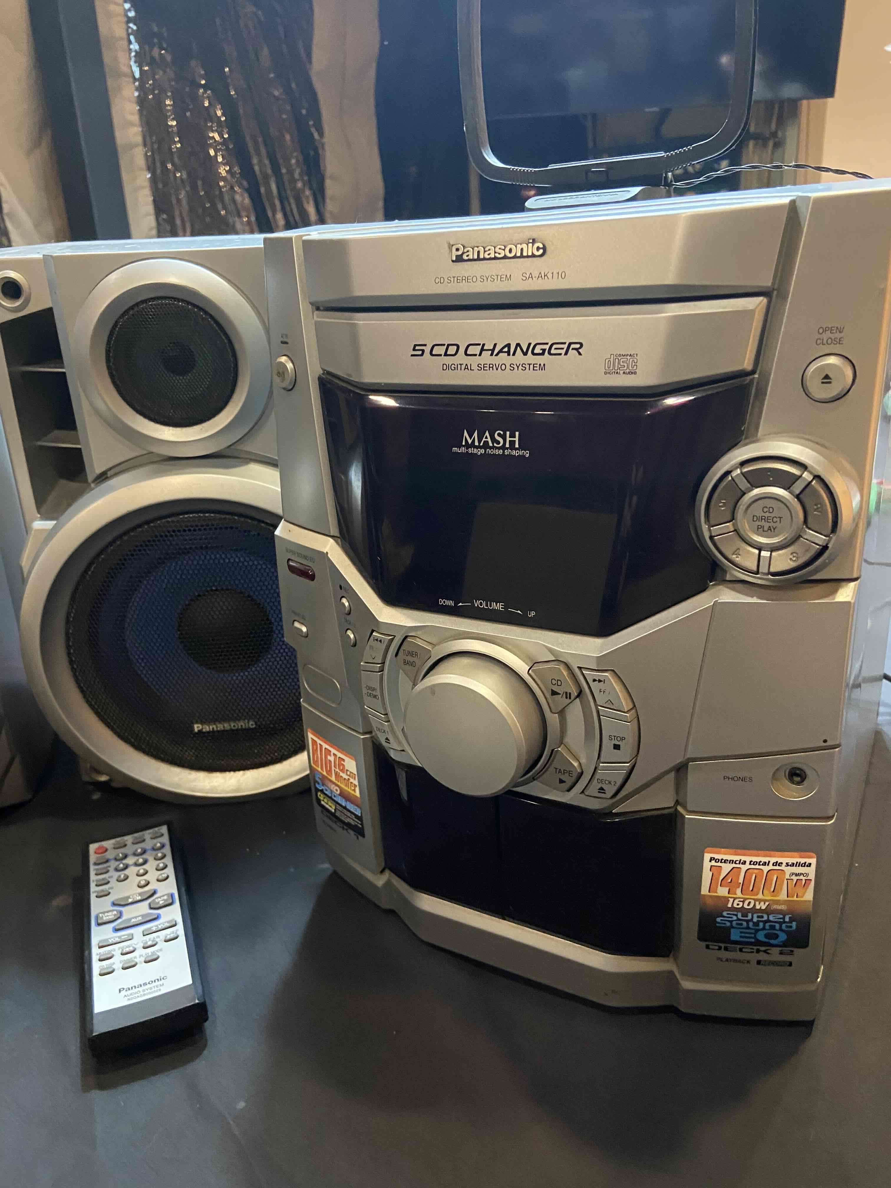 Equipo Panasonic con cambiador de CD - miniatura 1