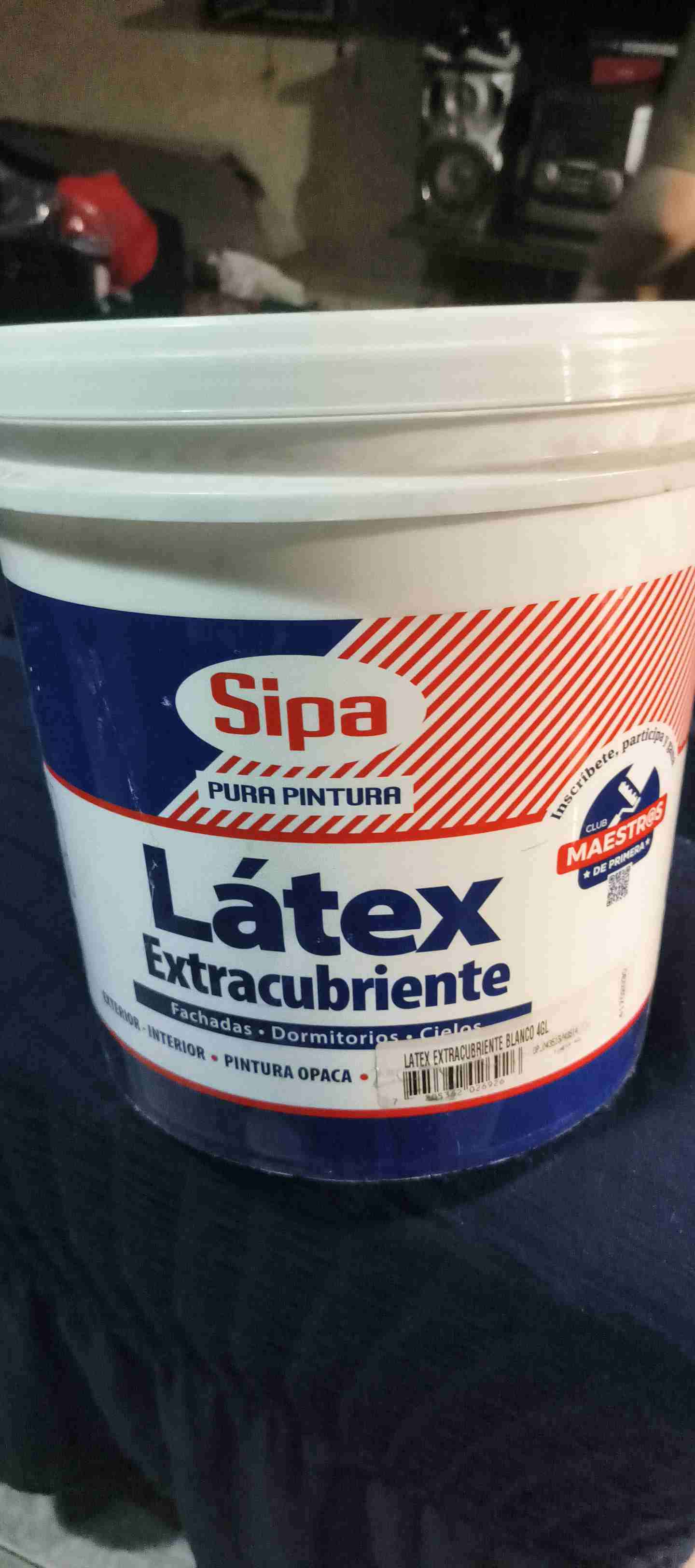 Pintura látex blanca 4L - 1