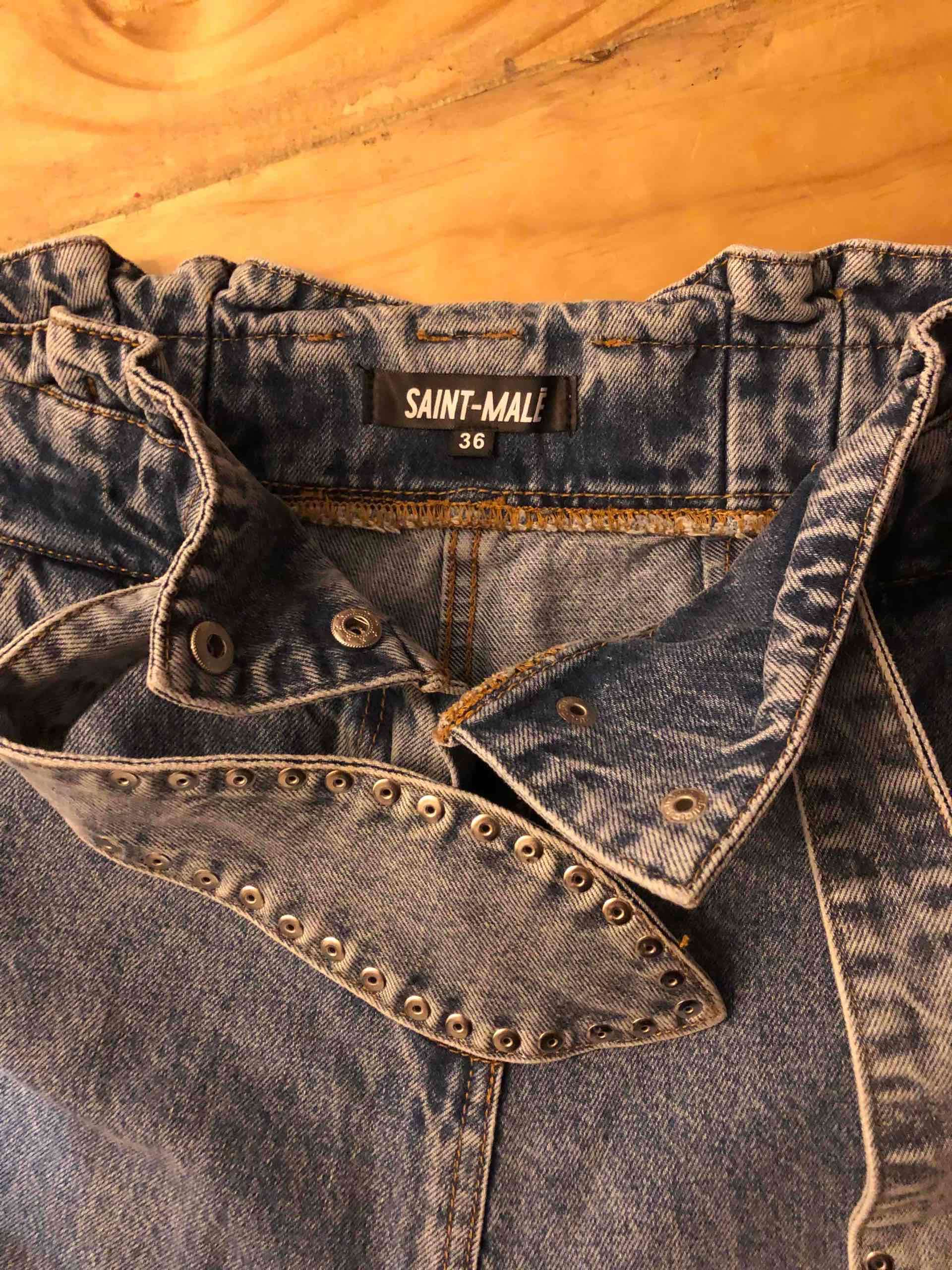 Jeans de mezclilla con cinturón Saint Male - miniatura 3