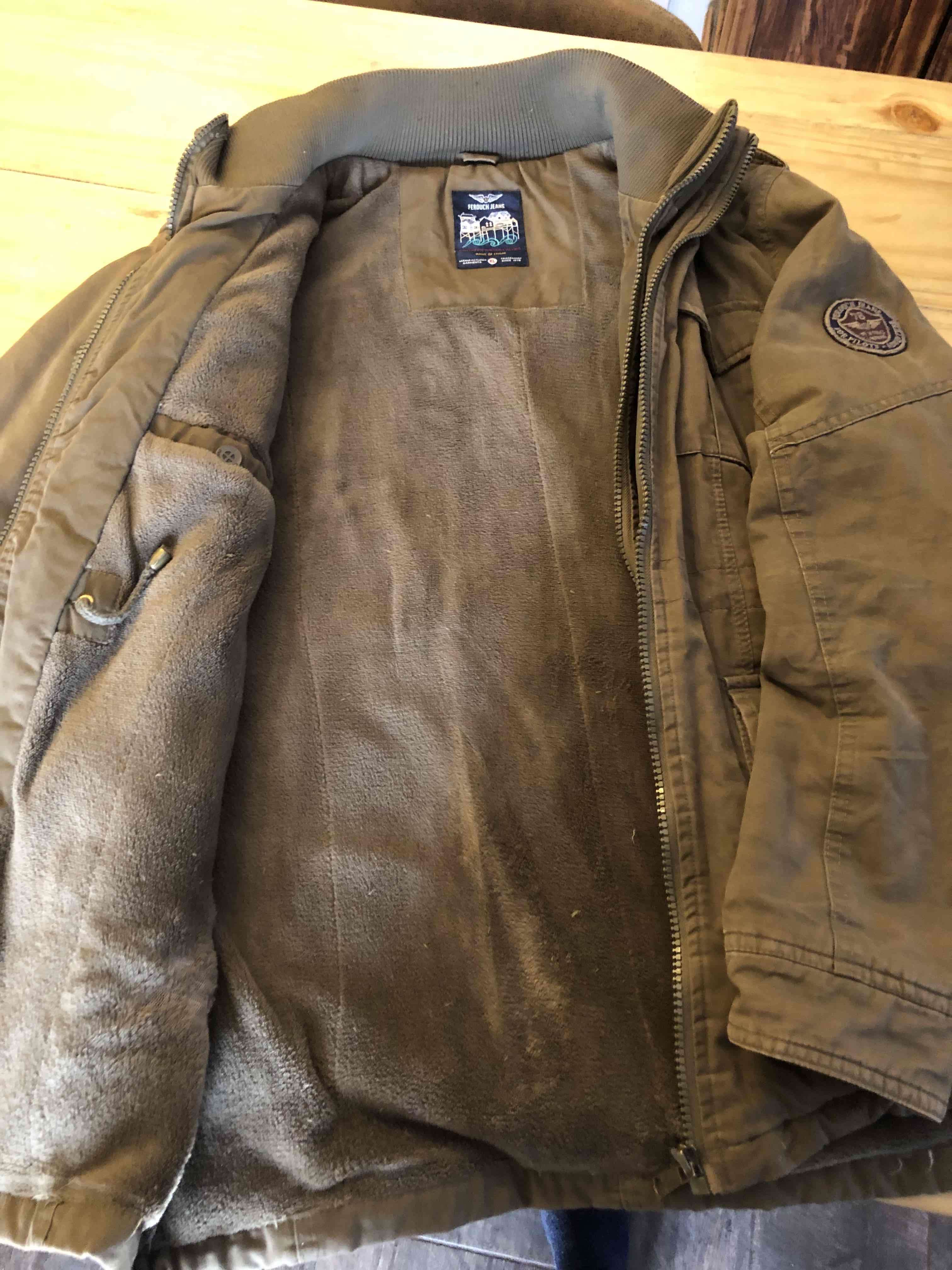 Chaqueta verde oliva de algodón - miniatura 2