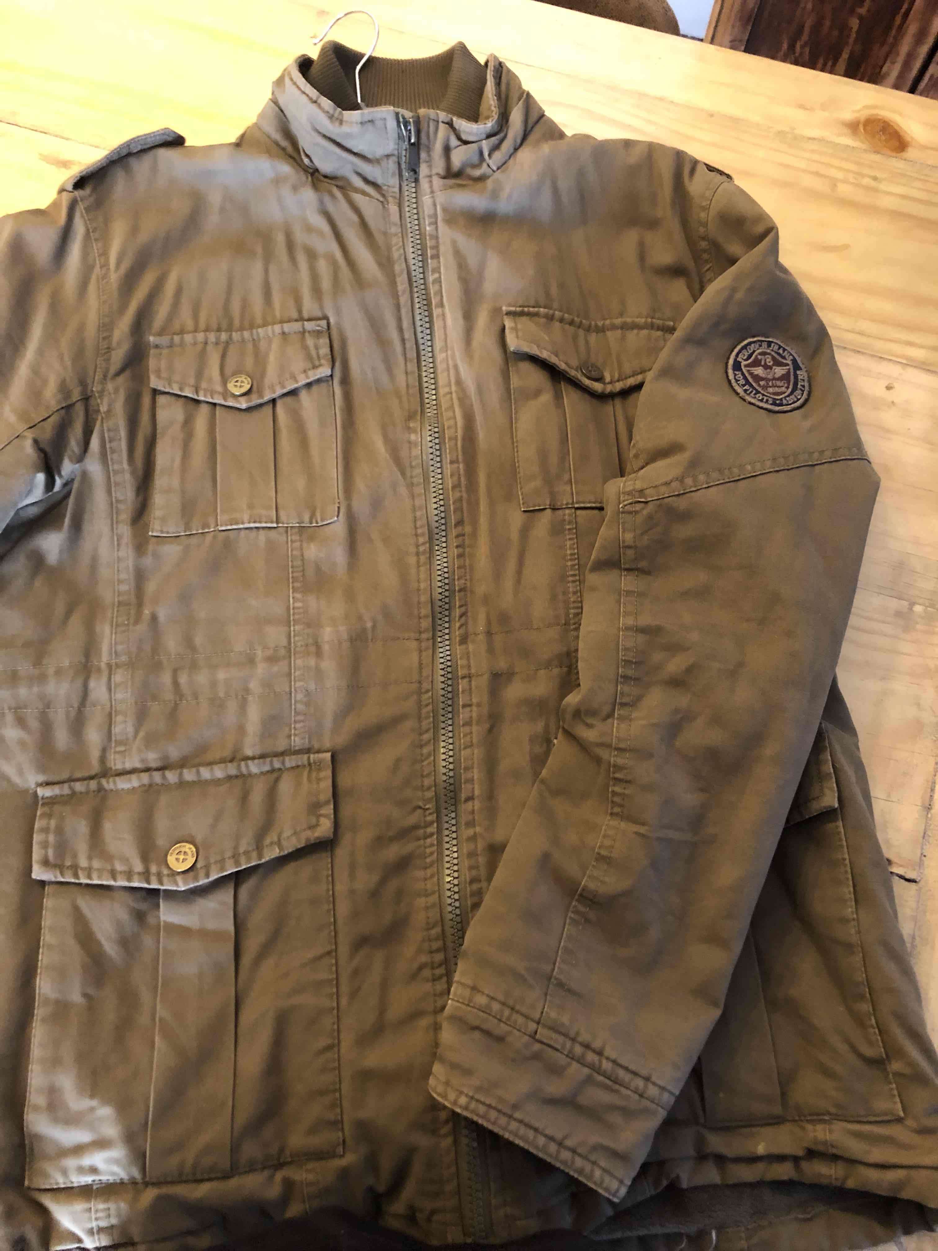 Chaqueta verde oliva de algodón - miniatura 4