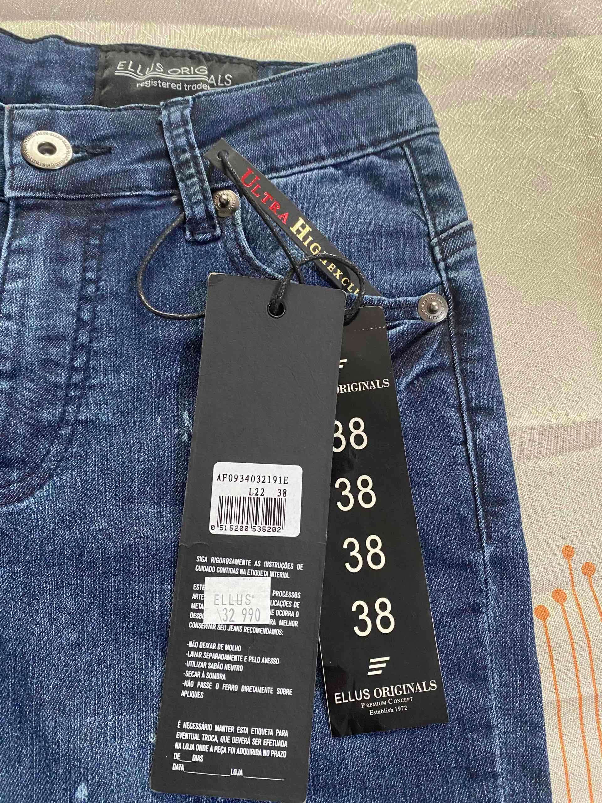 Jeans Ellus desgastados azules T 38 nuevos - miniatura 2