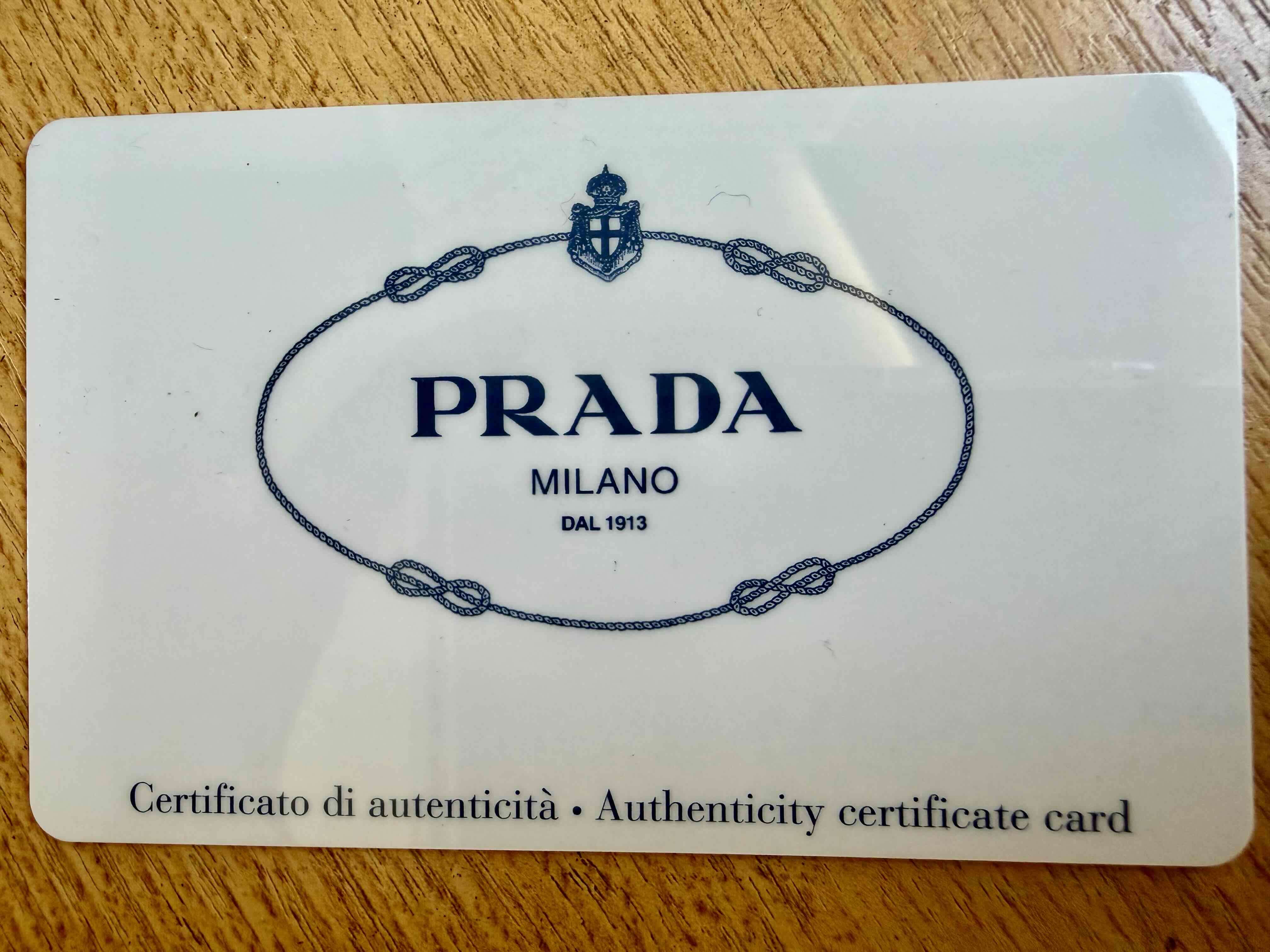 Billetera azul Prada - miniatura 3