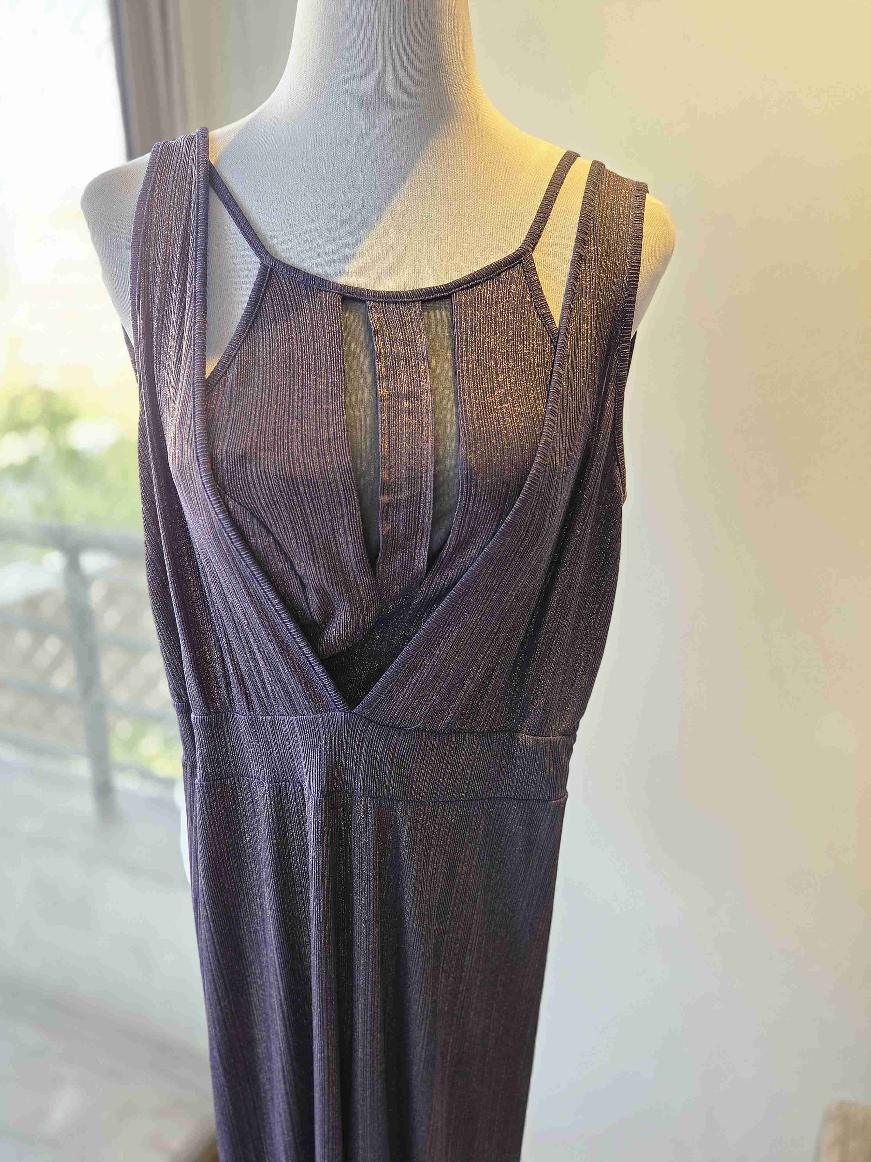 Enterito azul marino con brillos - 1