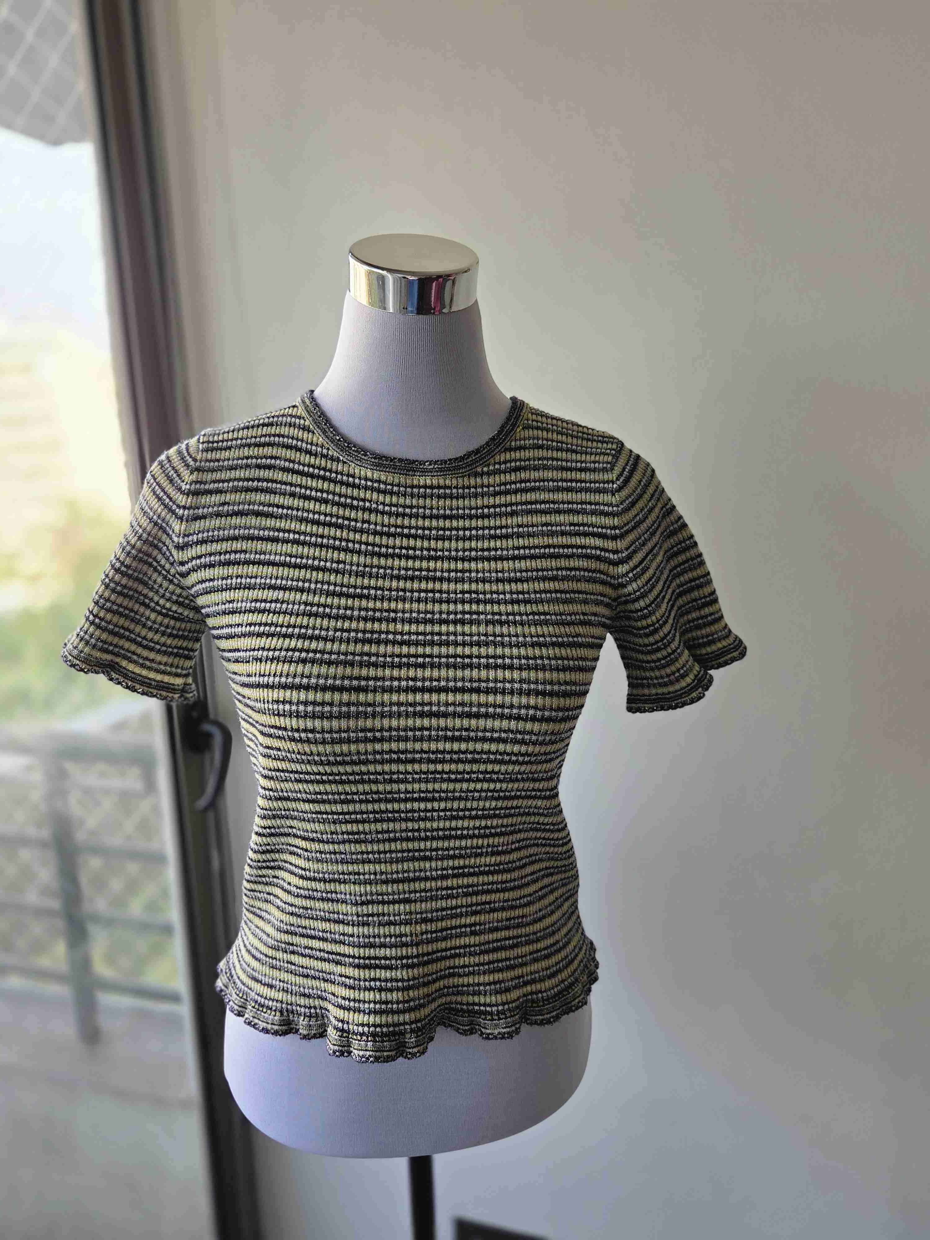 Polera a rayas ajustada multicolor - miniatura 2